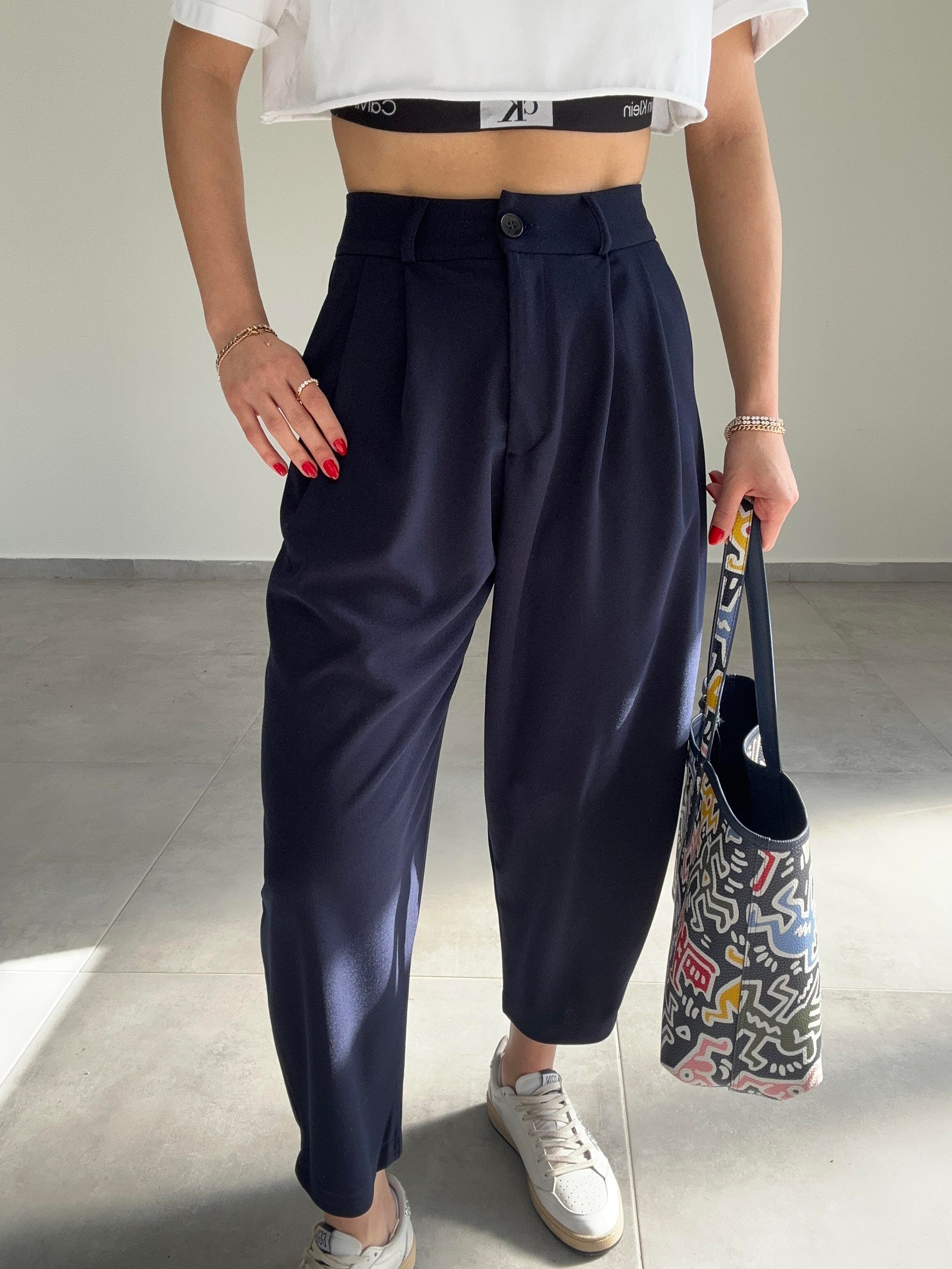 Özel Üretim Lacivert Şalvar Pantolon