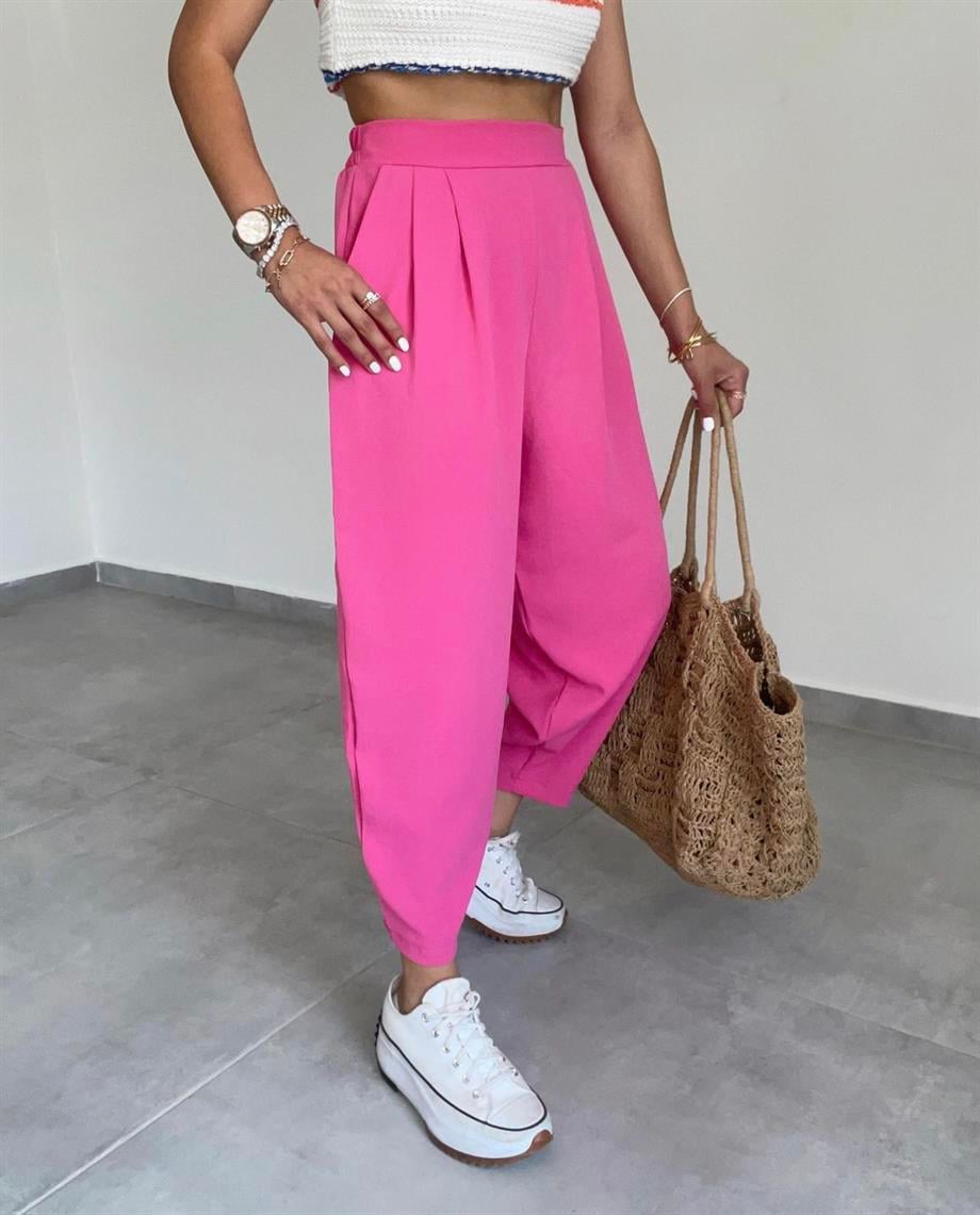 Pembe Bombeli Pantolon
