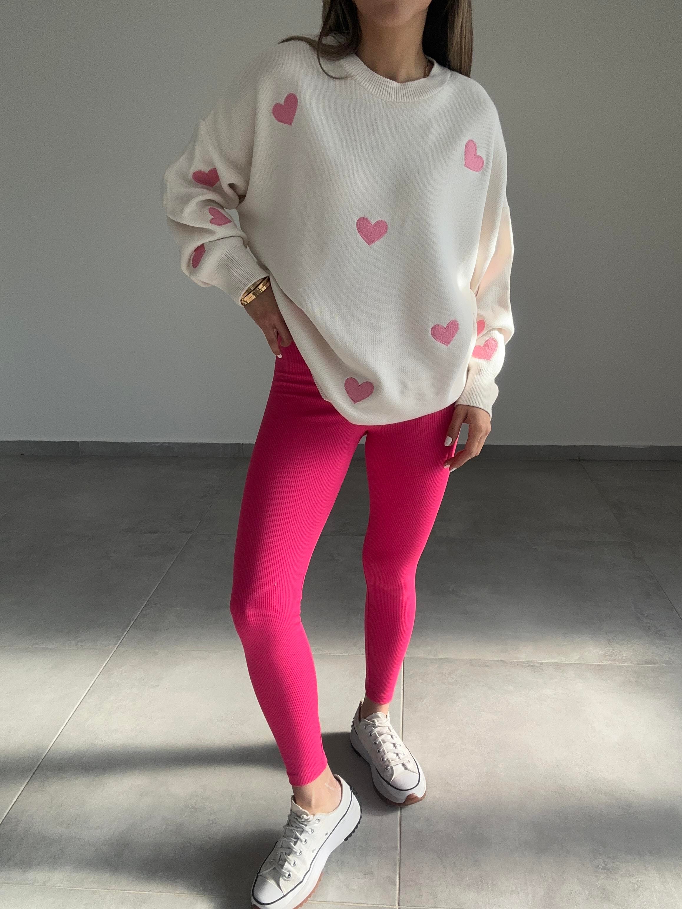 Pembe İçi Şardonlu Toparlayıcı Fitilli Tayt