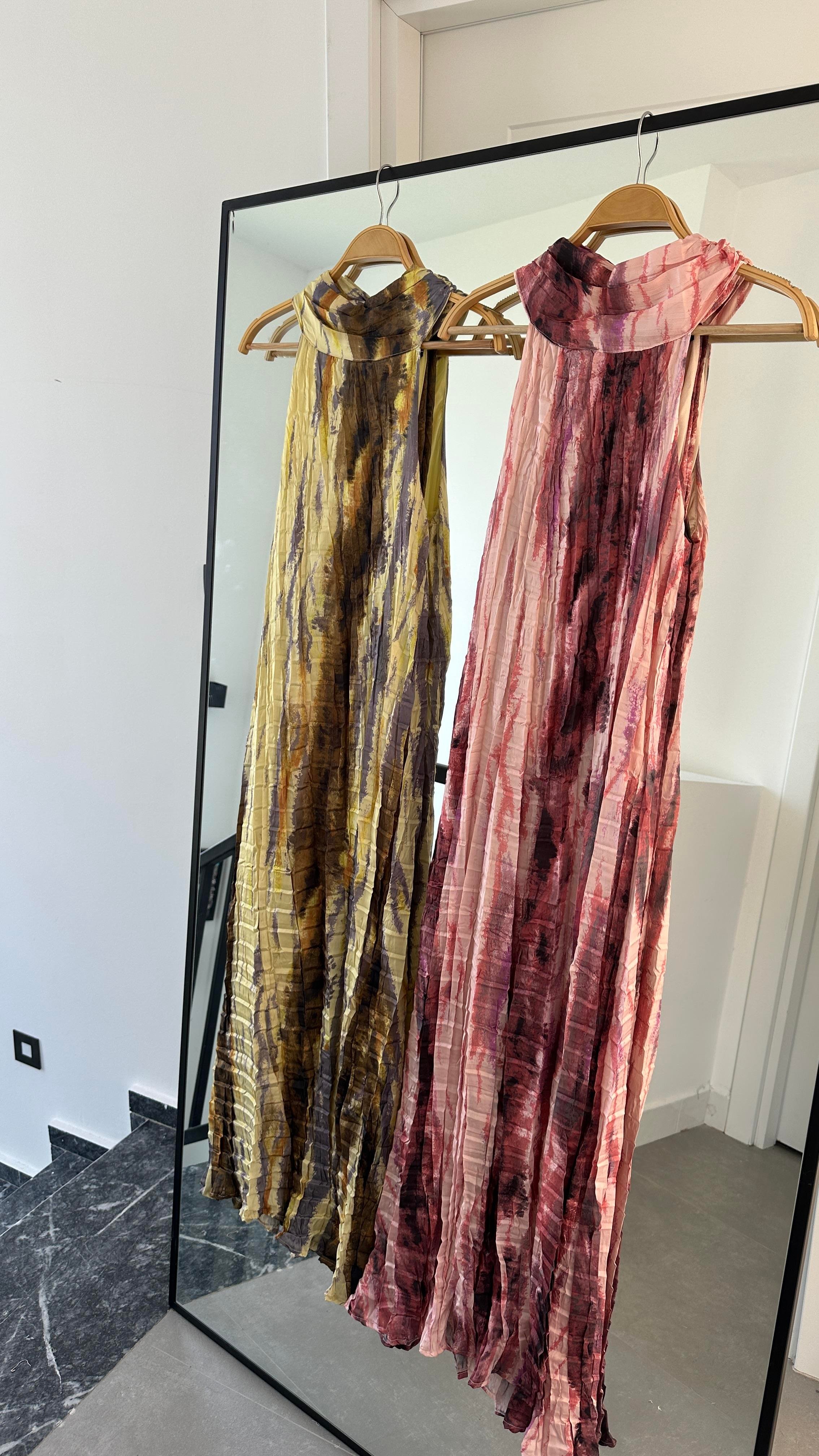 Pembe Kraşlı Elbise