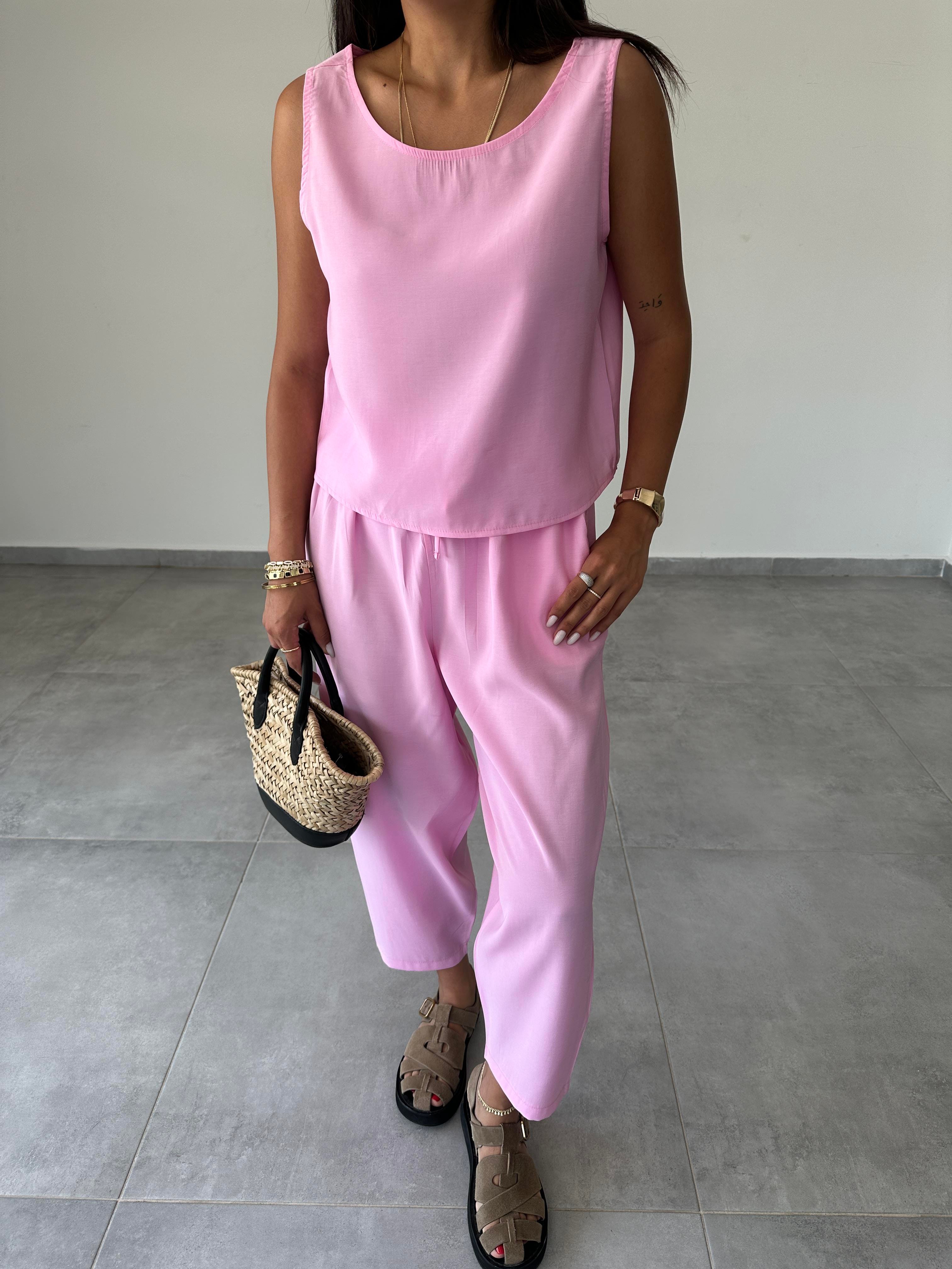 Pembe Modal Atlet Pantolon Takım