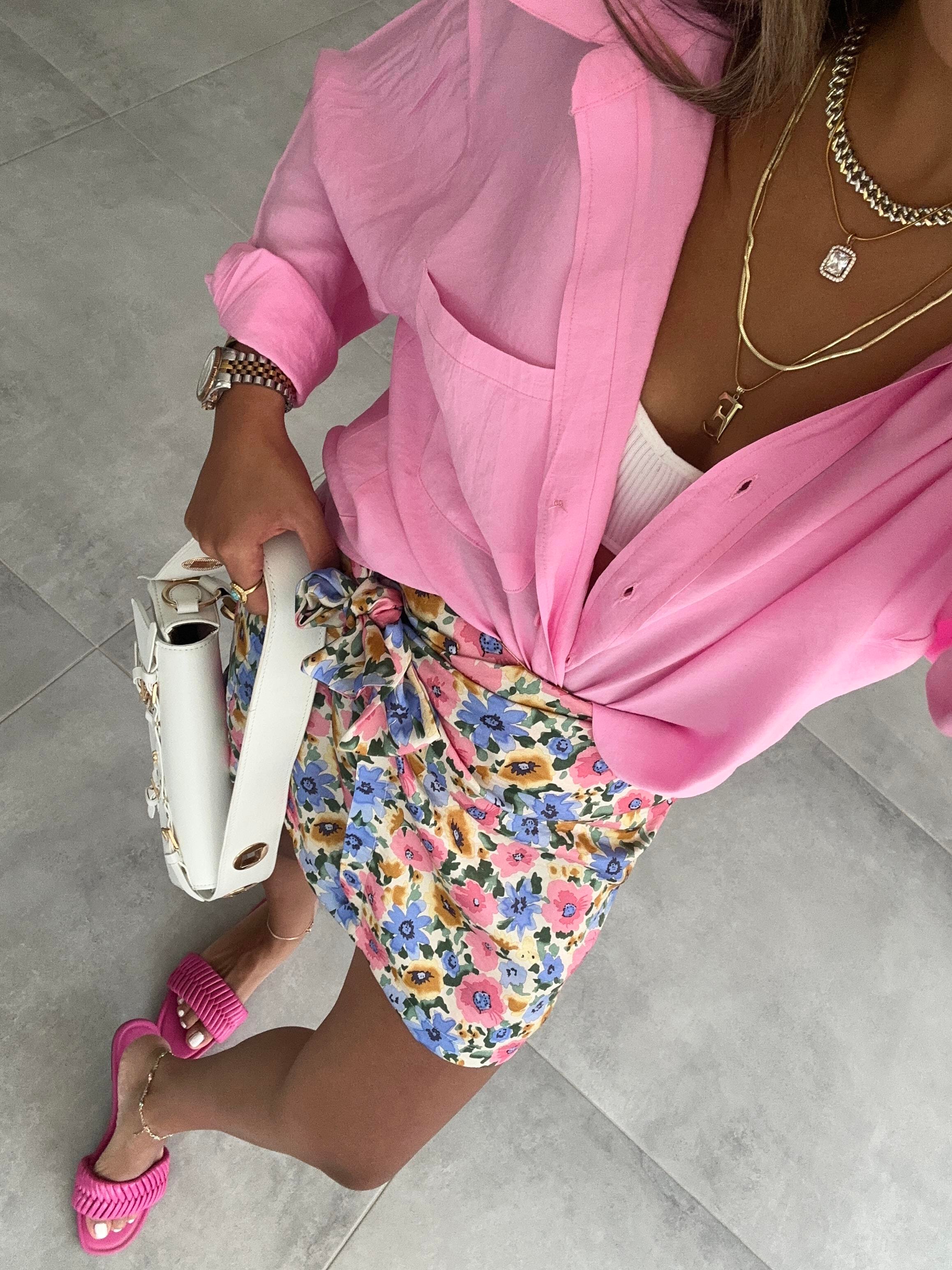 Pembe Oversize Gömlek