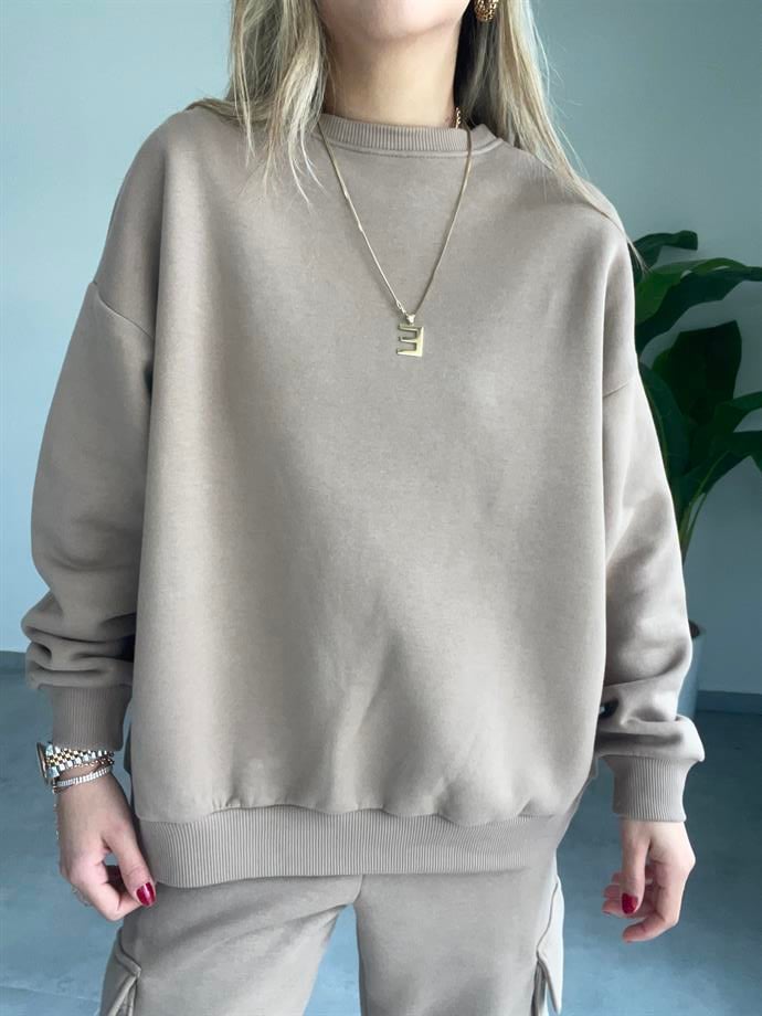 Sırt Detaylı Camel  Takım