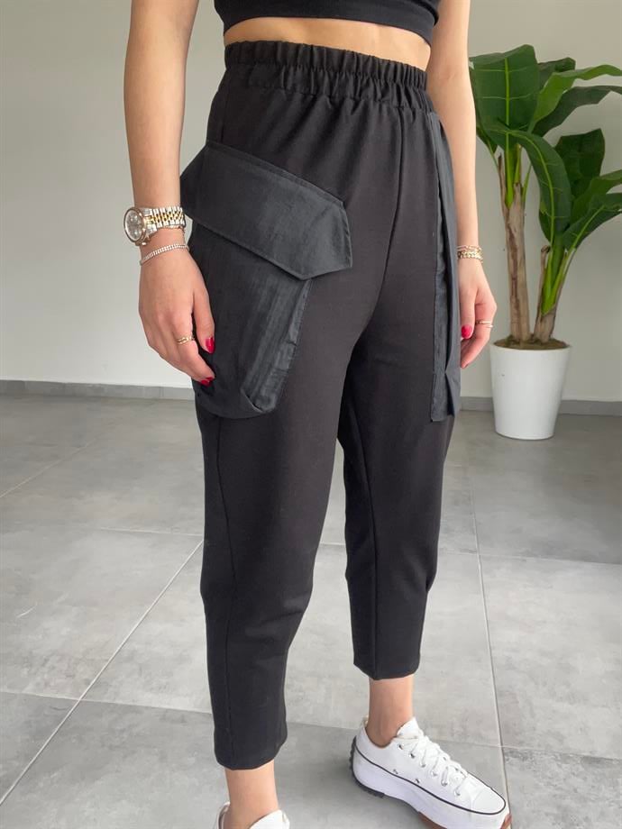 Siyah  Cepli Eşofman