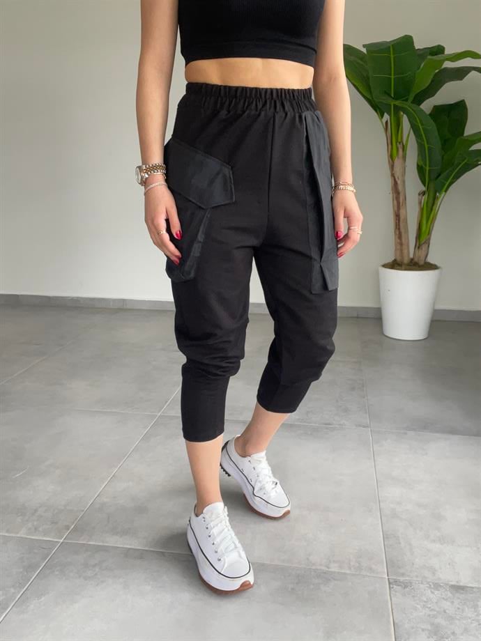 Siyah  Cepli Eşofman