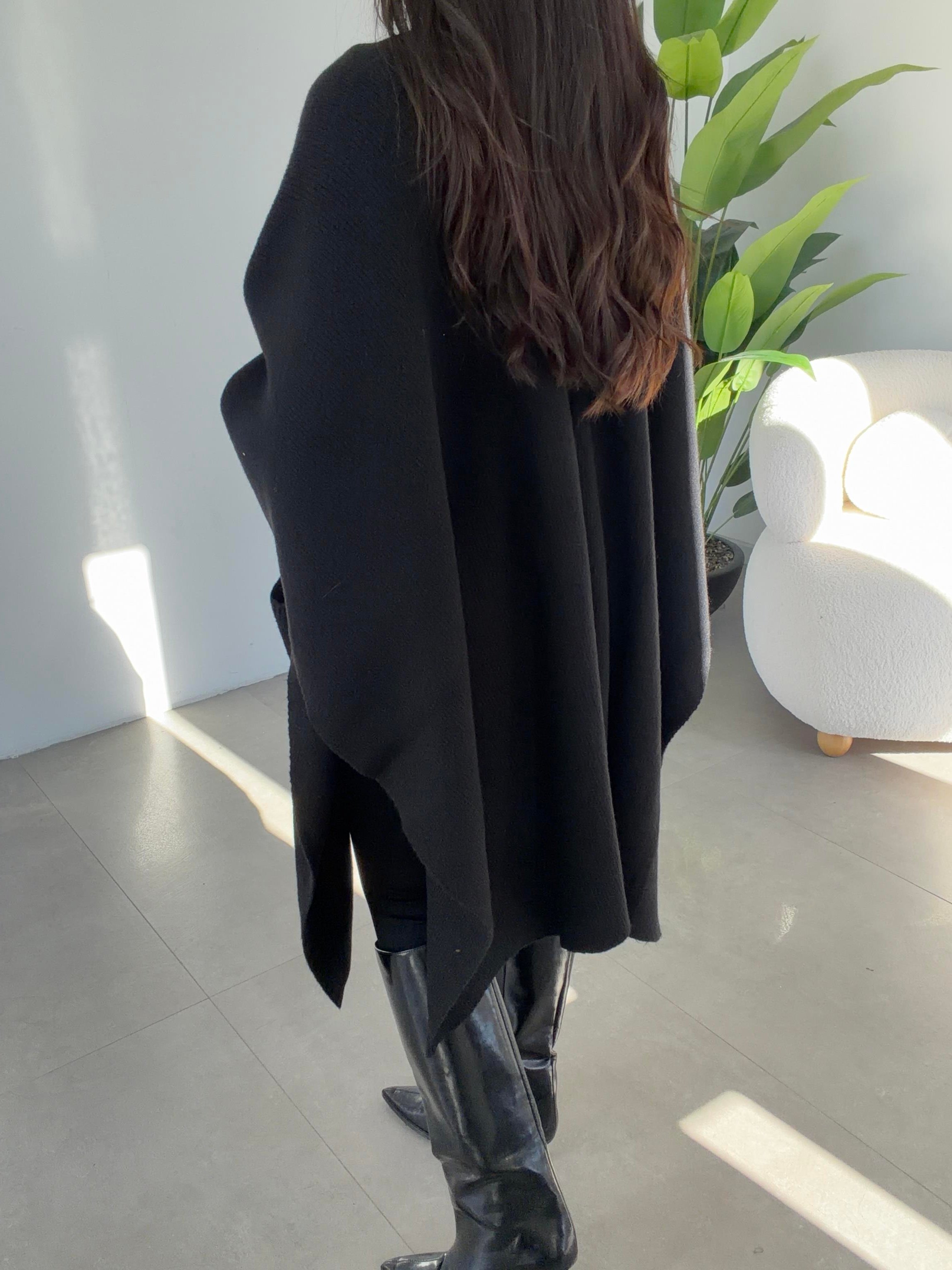 Siyah Cepli Triko Panço