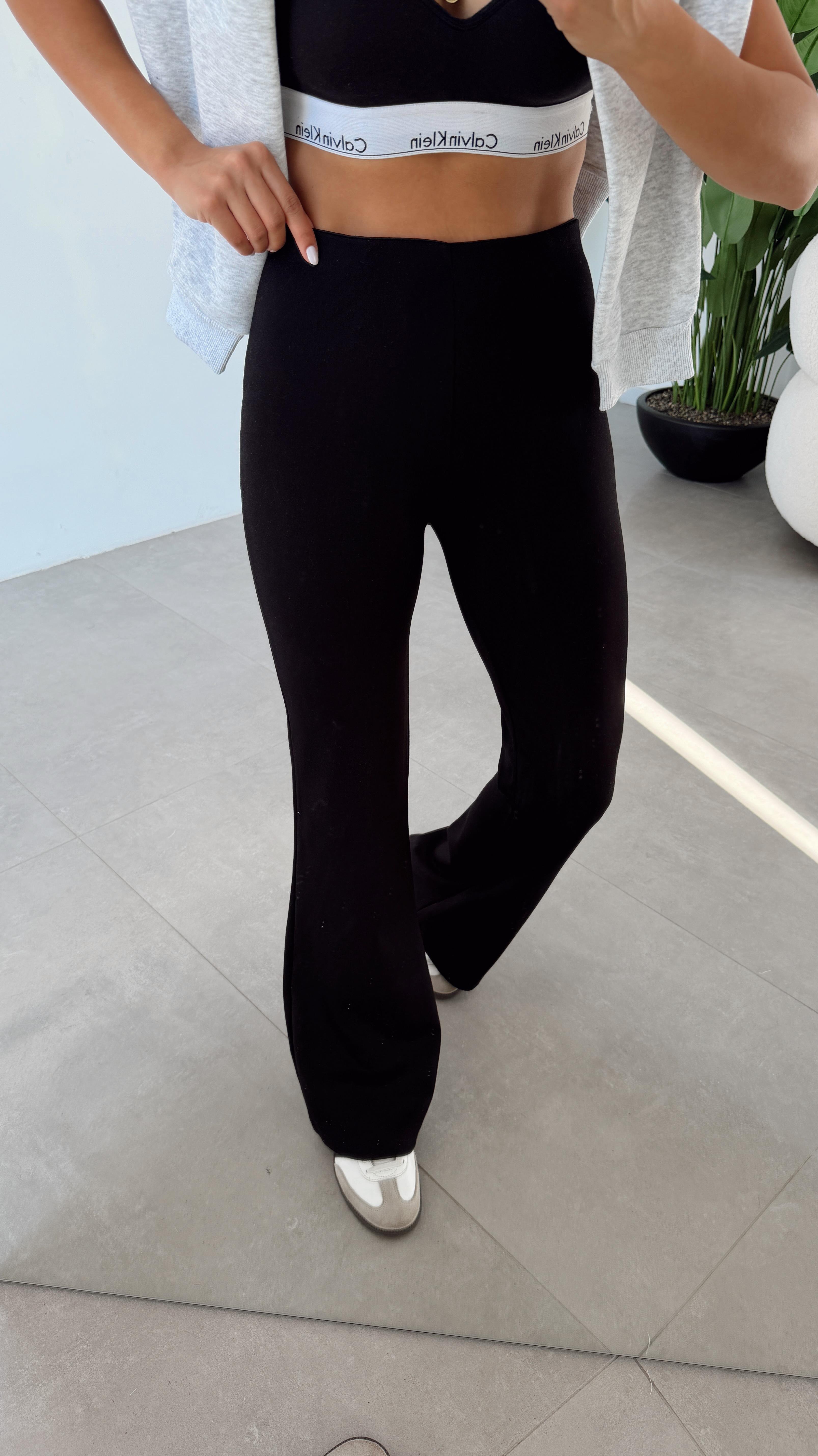 Siyah İspanyol Paça Tayt