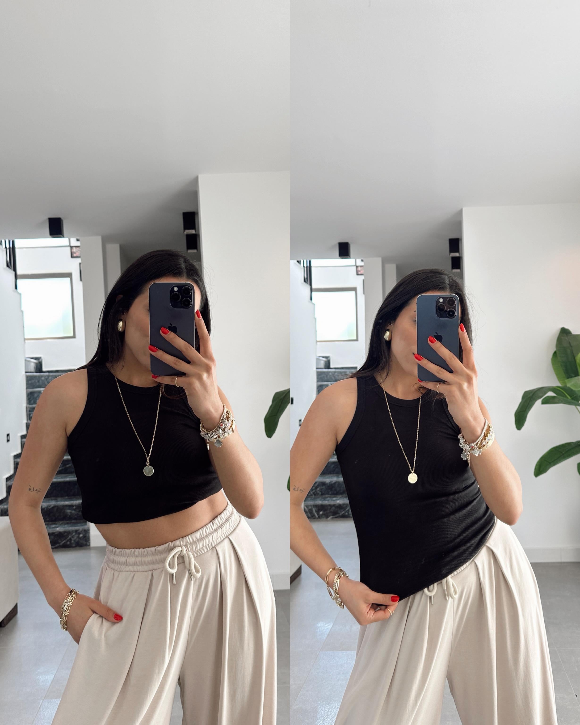 Siyah Kaşkorse Atlet