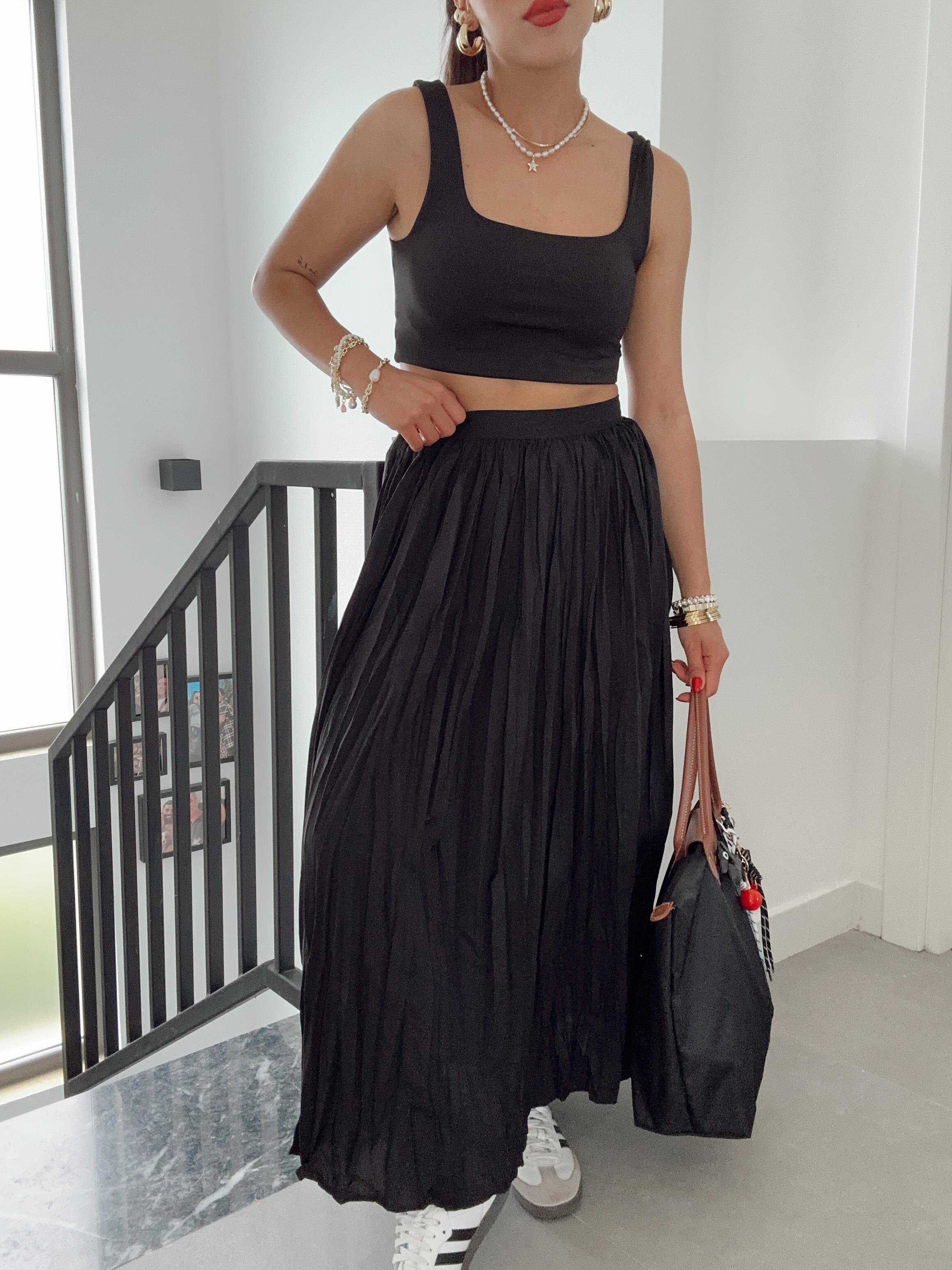 Siyah Kraşlı Etek
