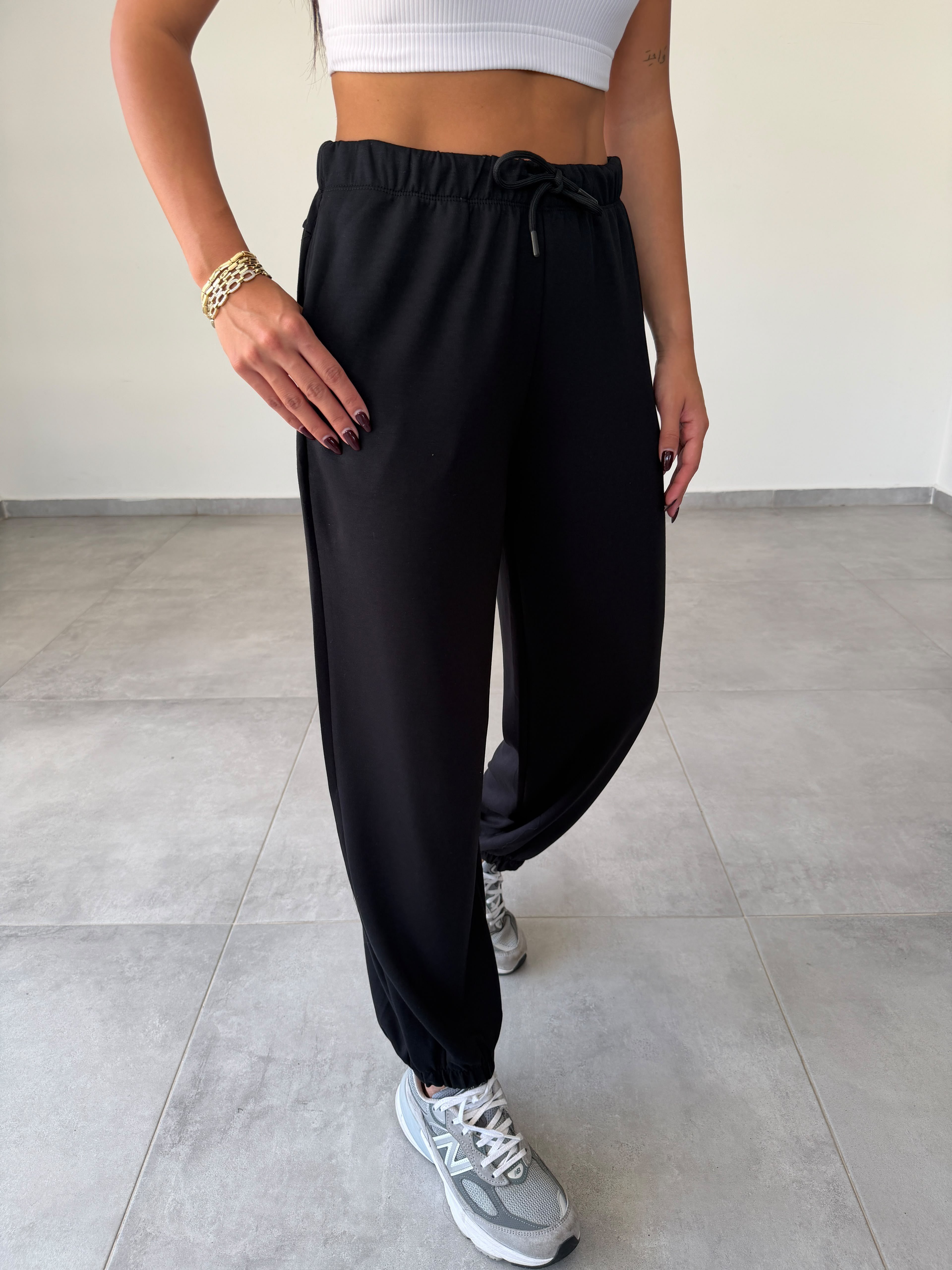 Siyah Modal Jogger Eşofman