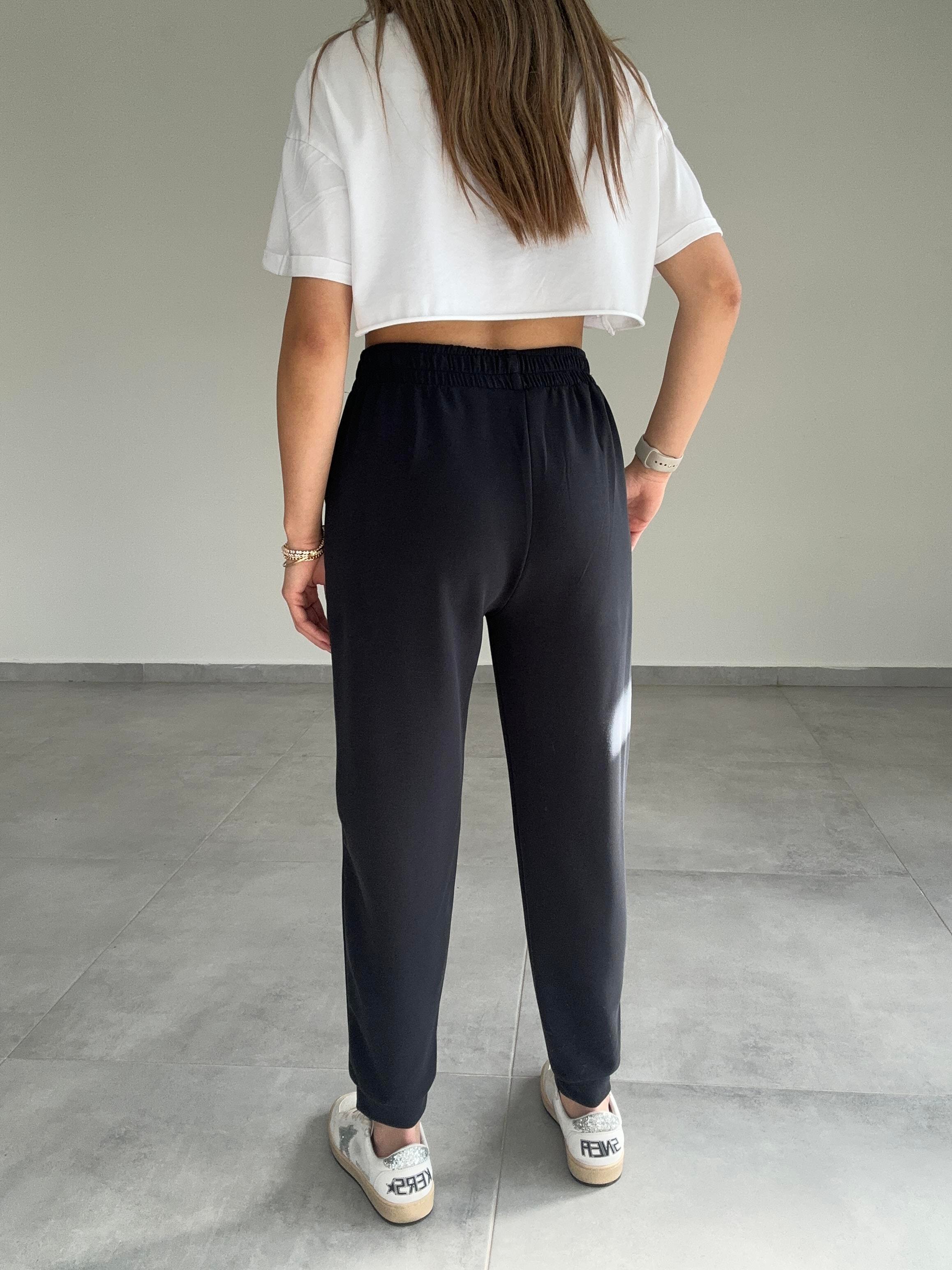 Siyah Modal Kumaş Eşofman