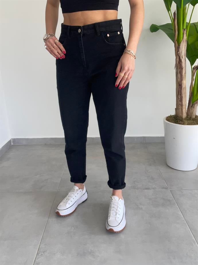 Siyah Mom Jean