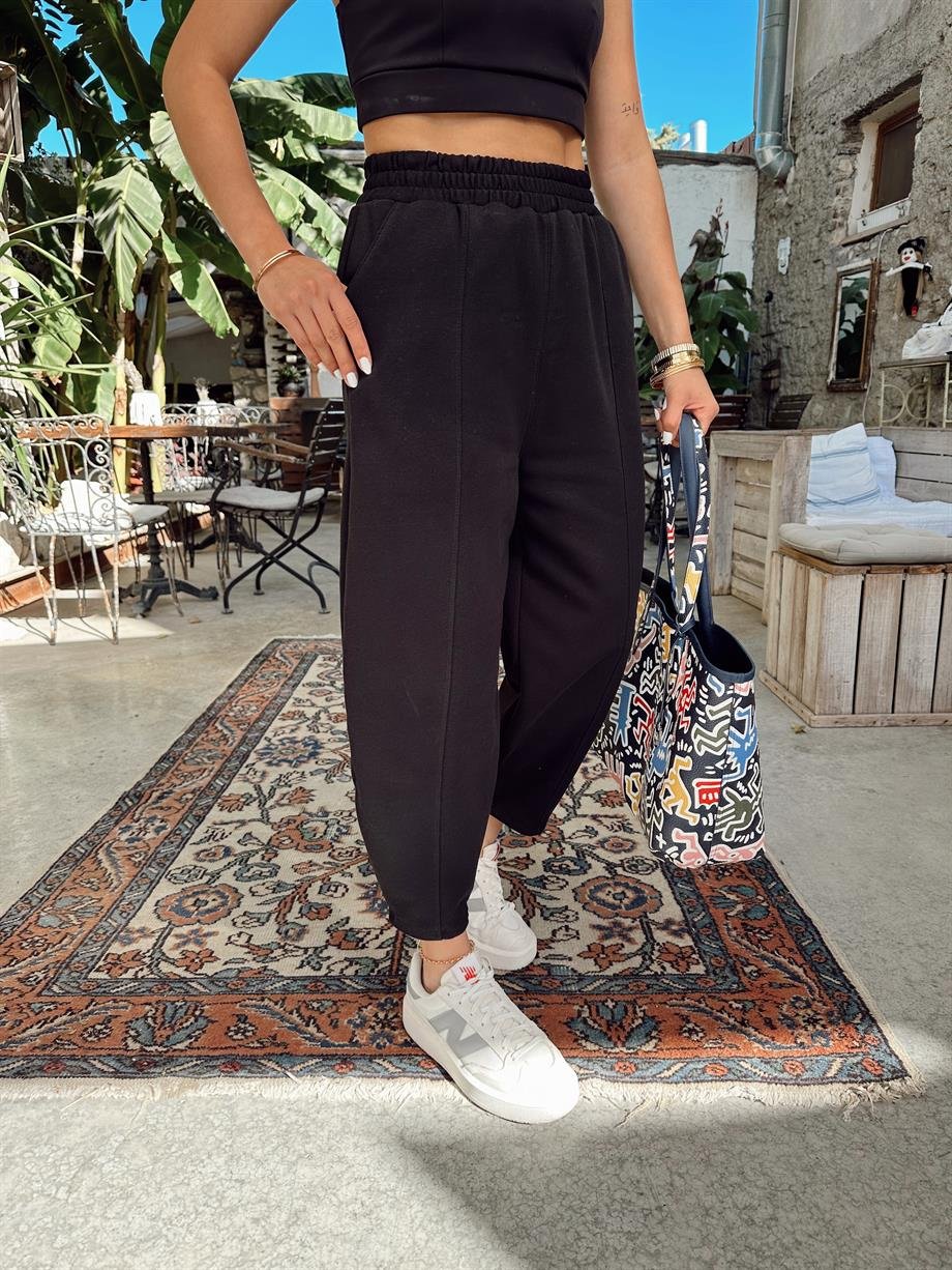 Siyah Şalvar Eşofman