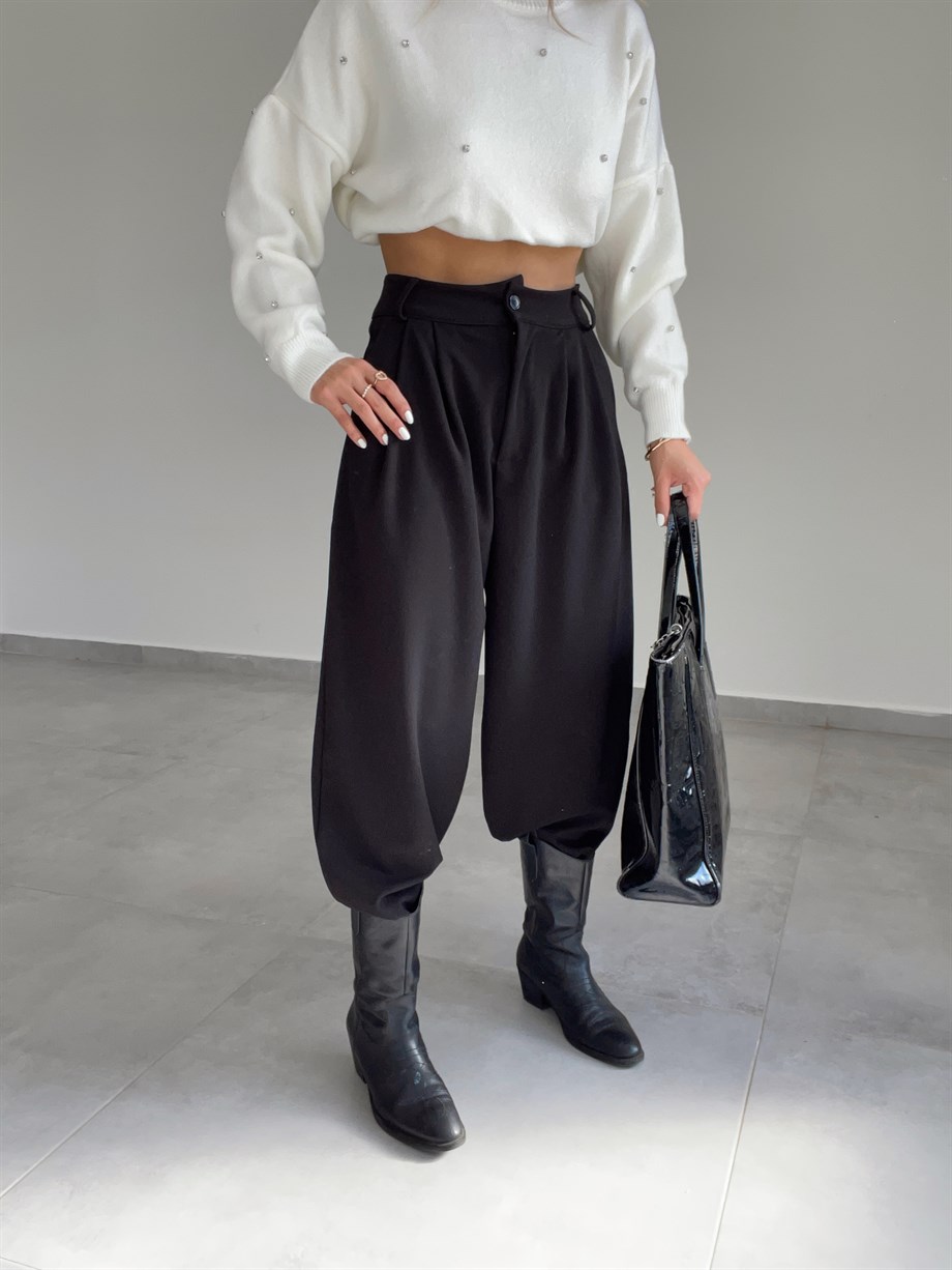 Siyah Şalvar Pantolon
