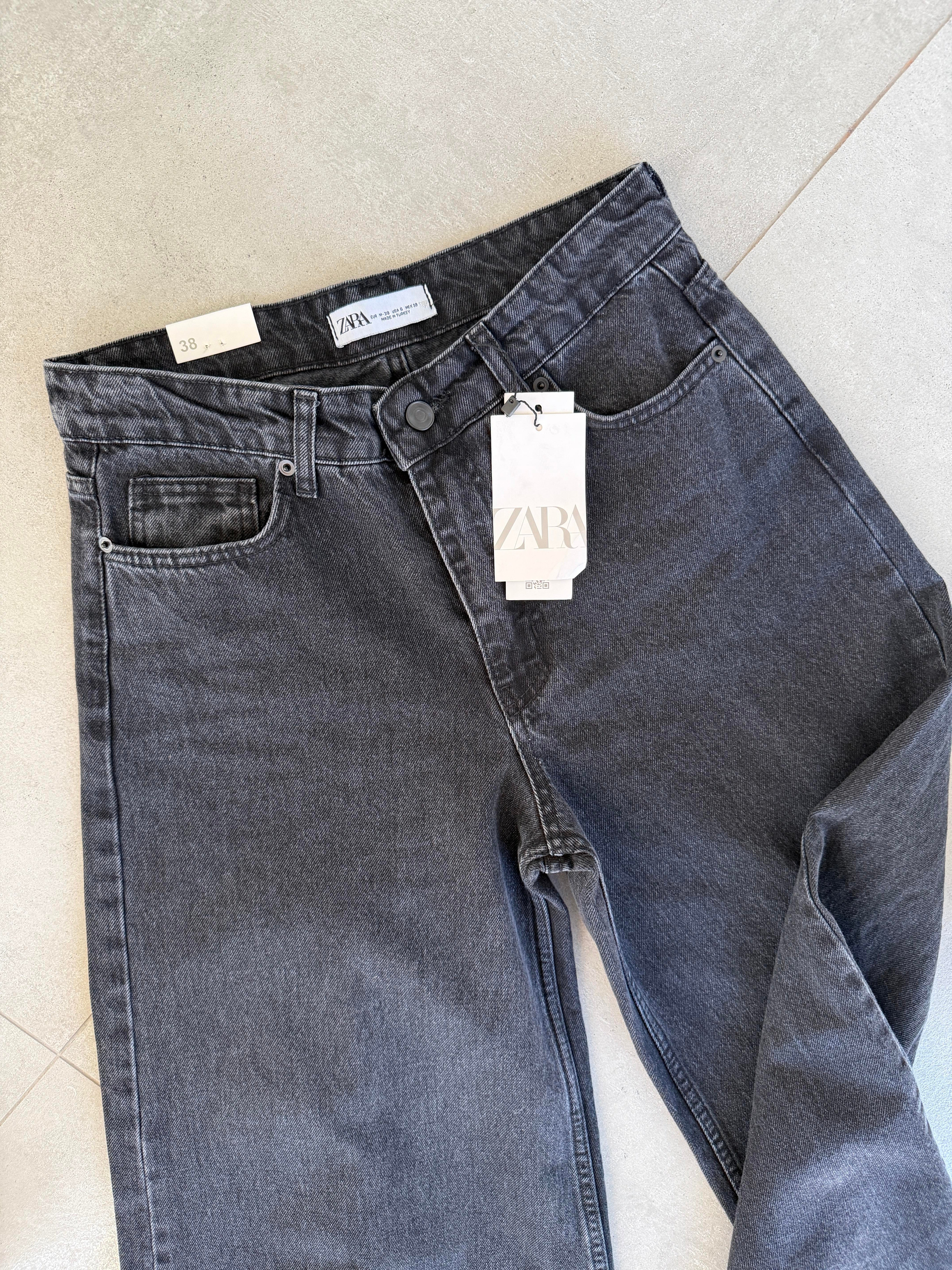 Siyah Wideleg Jean