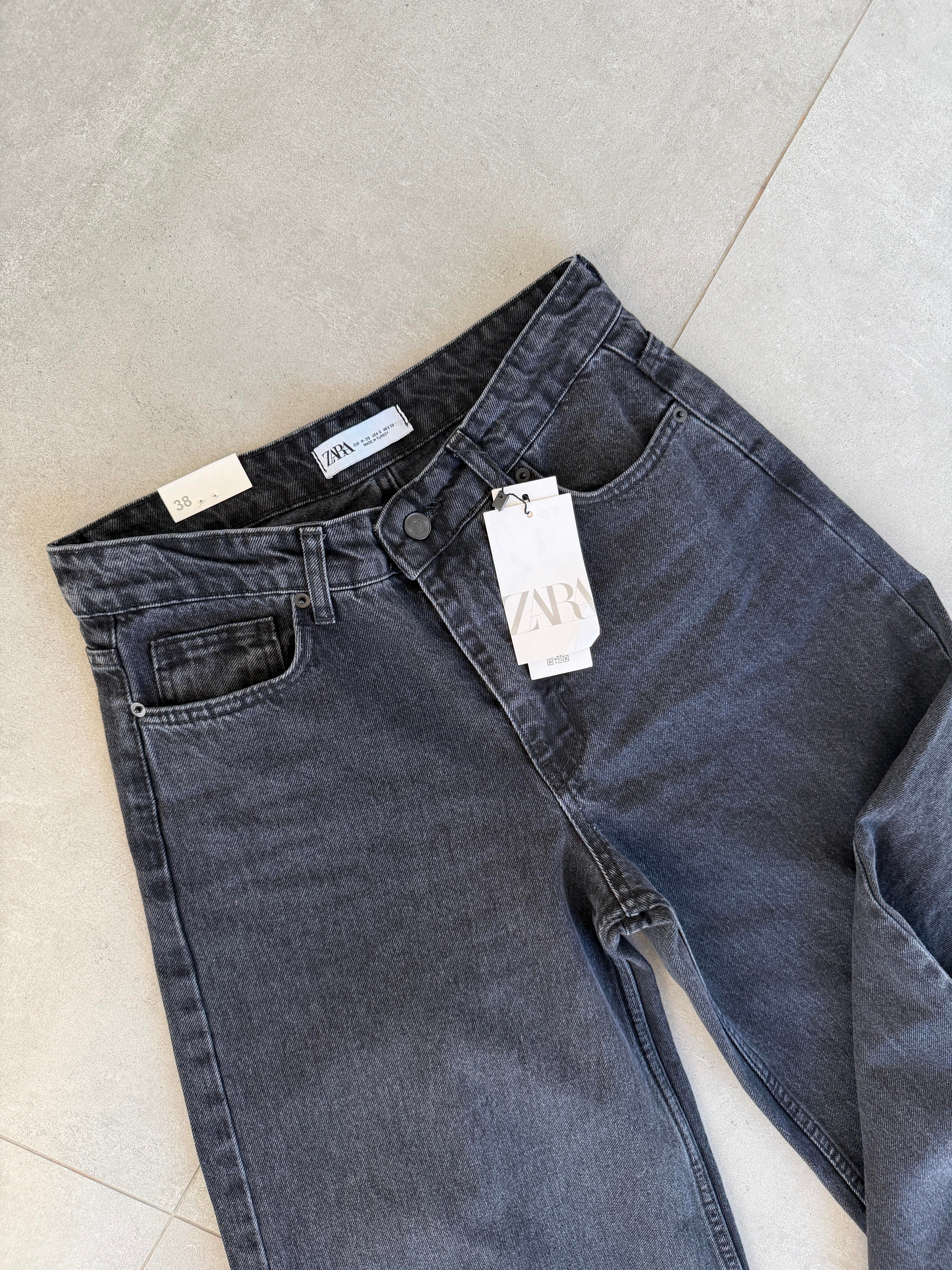 Siyah Wideleg Jean