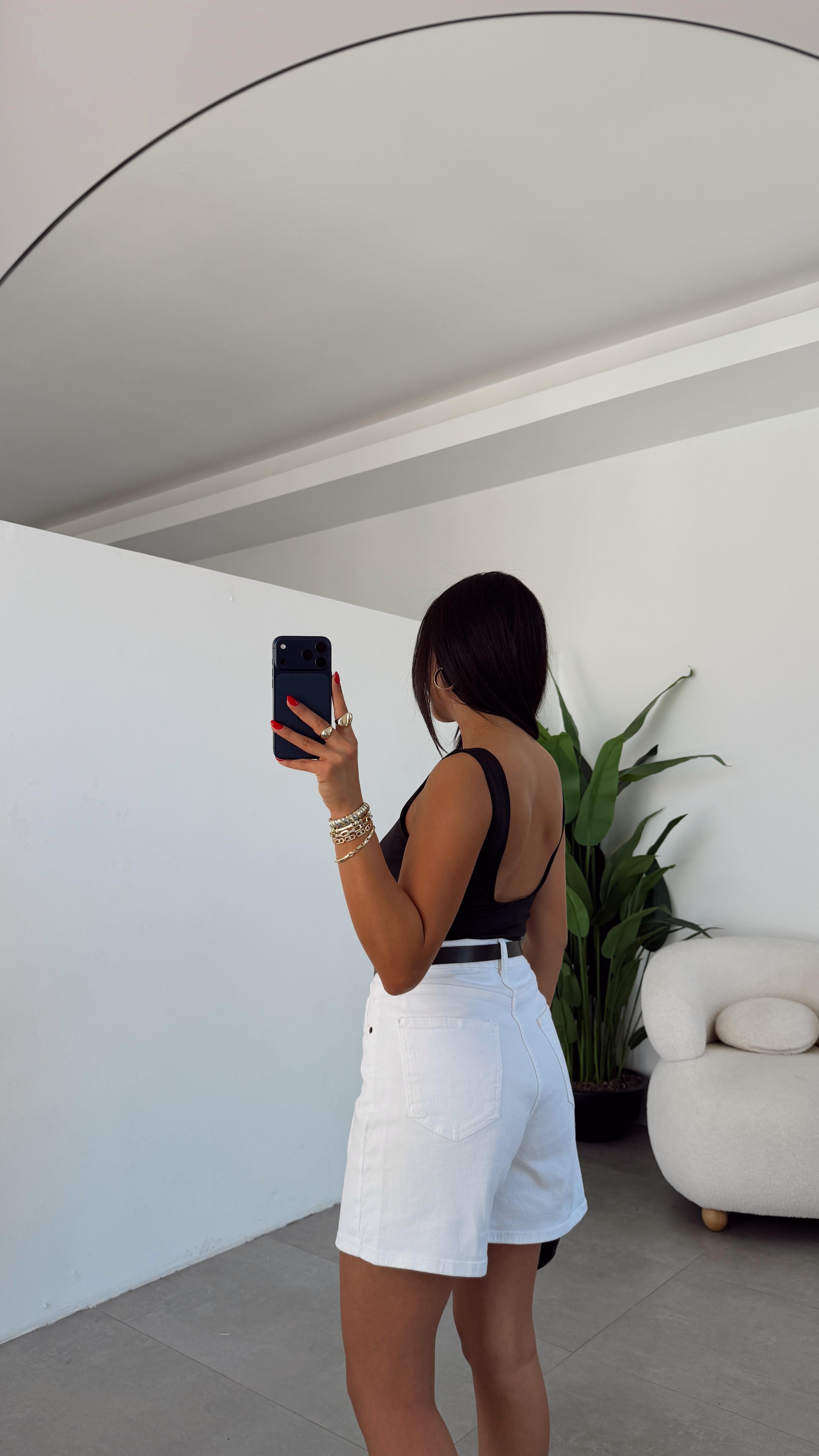 Siyah Zıbınlı Body
