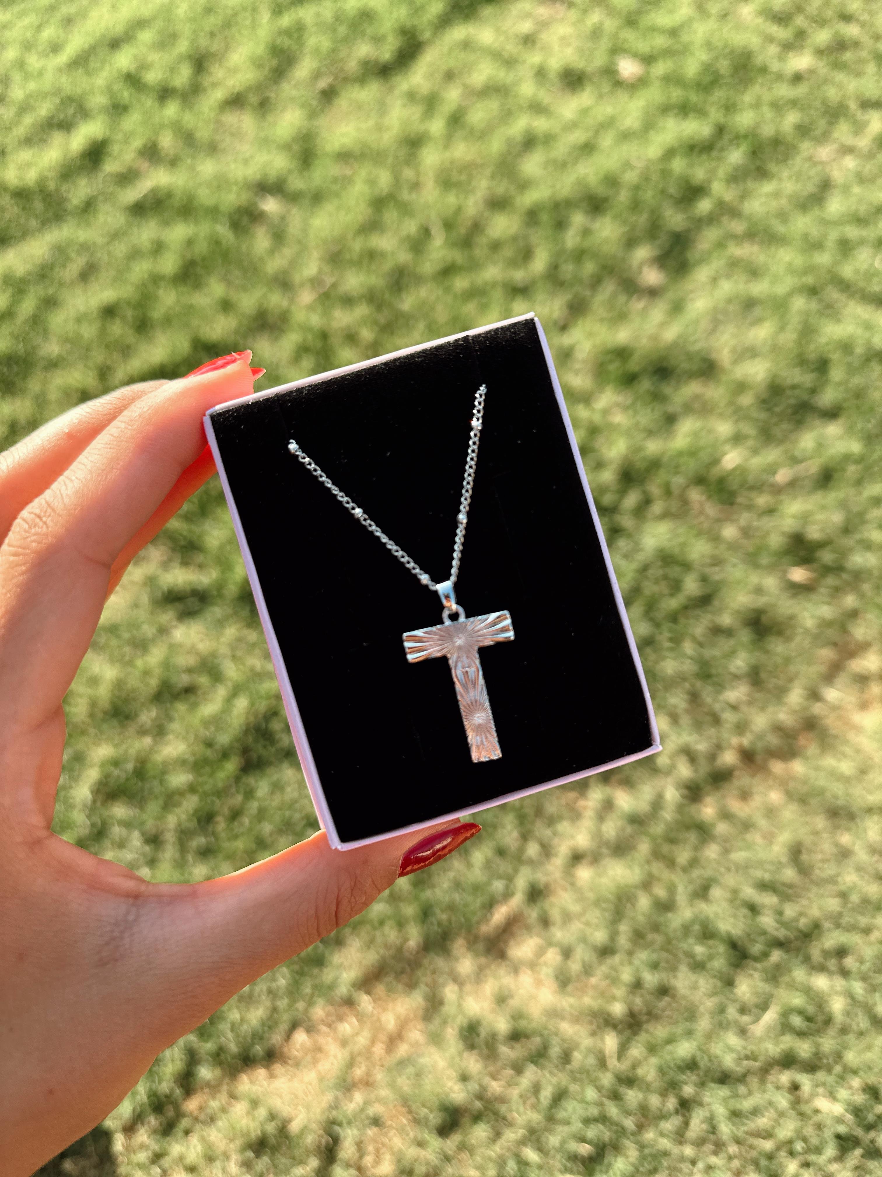 T Çelik Silver Harf Kolye