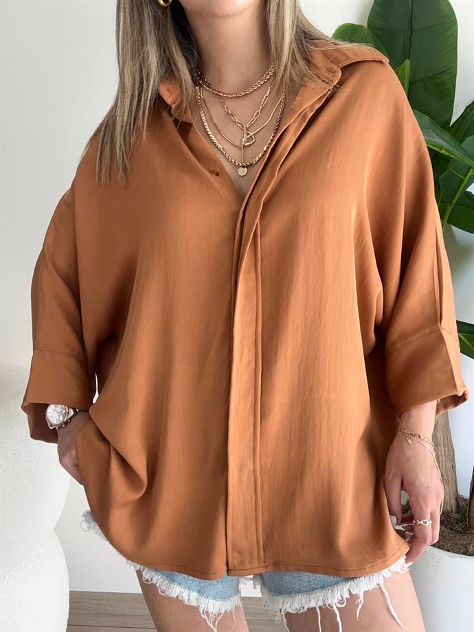 Taba Yarasa Kol Gömlek