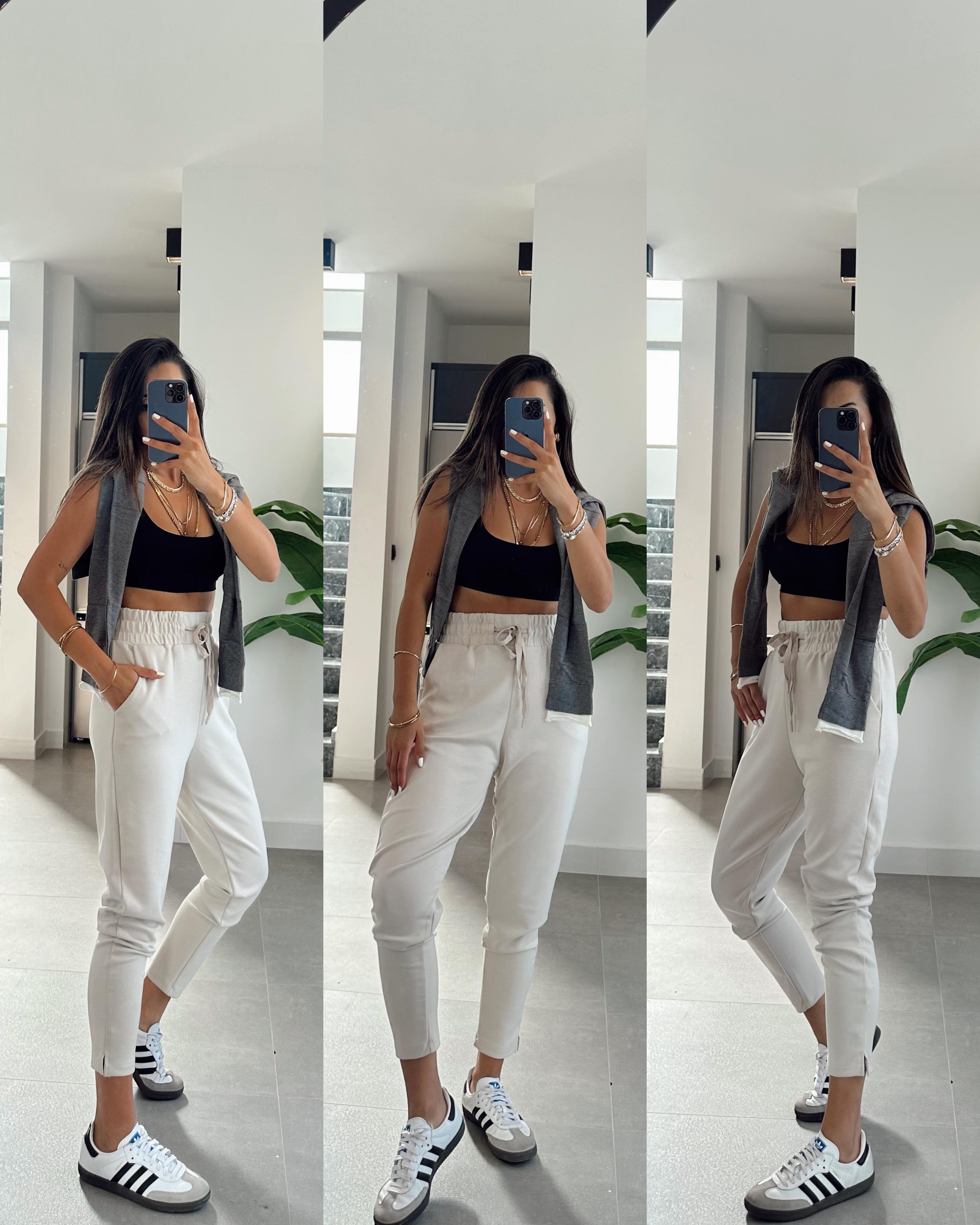 Taş Beli Lastikli Eşofman