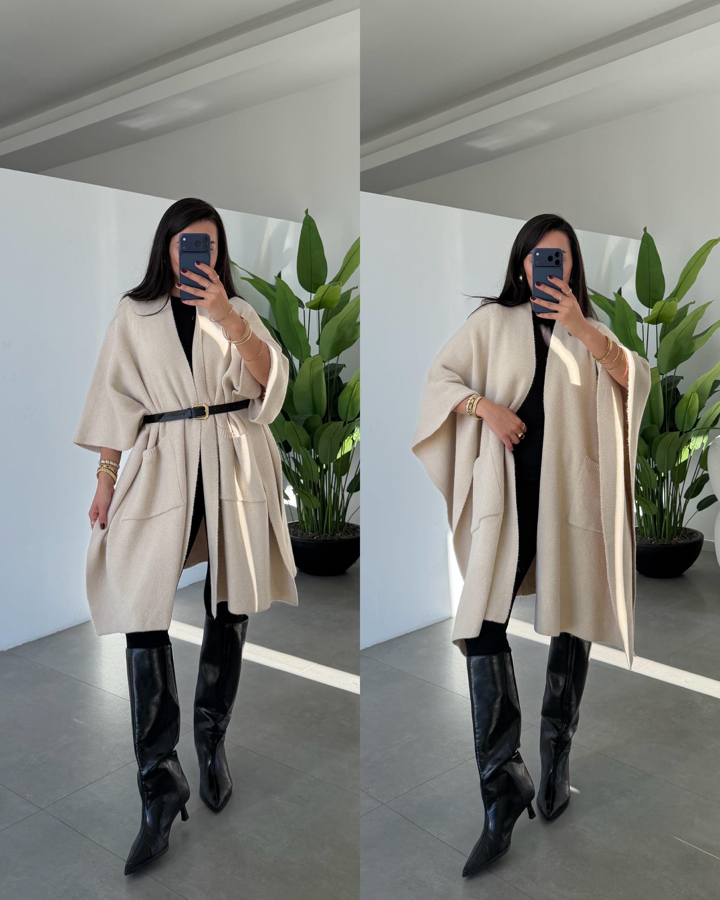 Taş Cepli Triko Panço