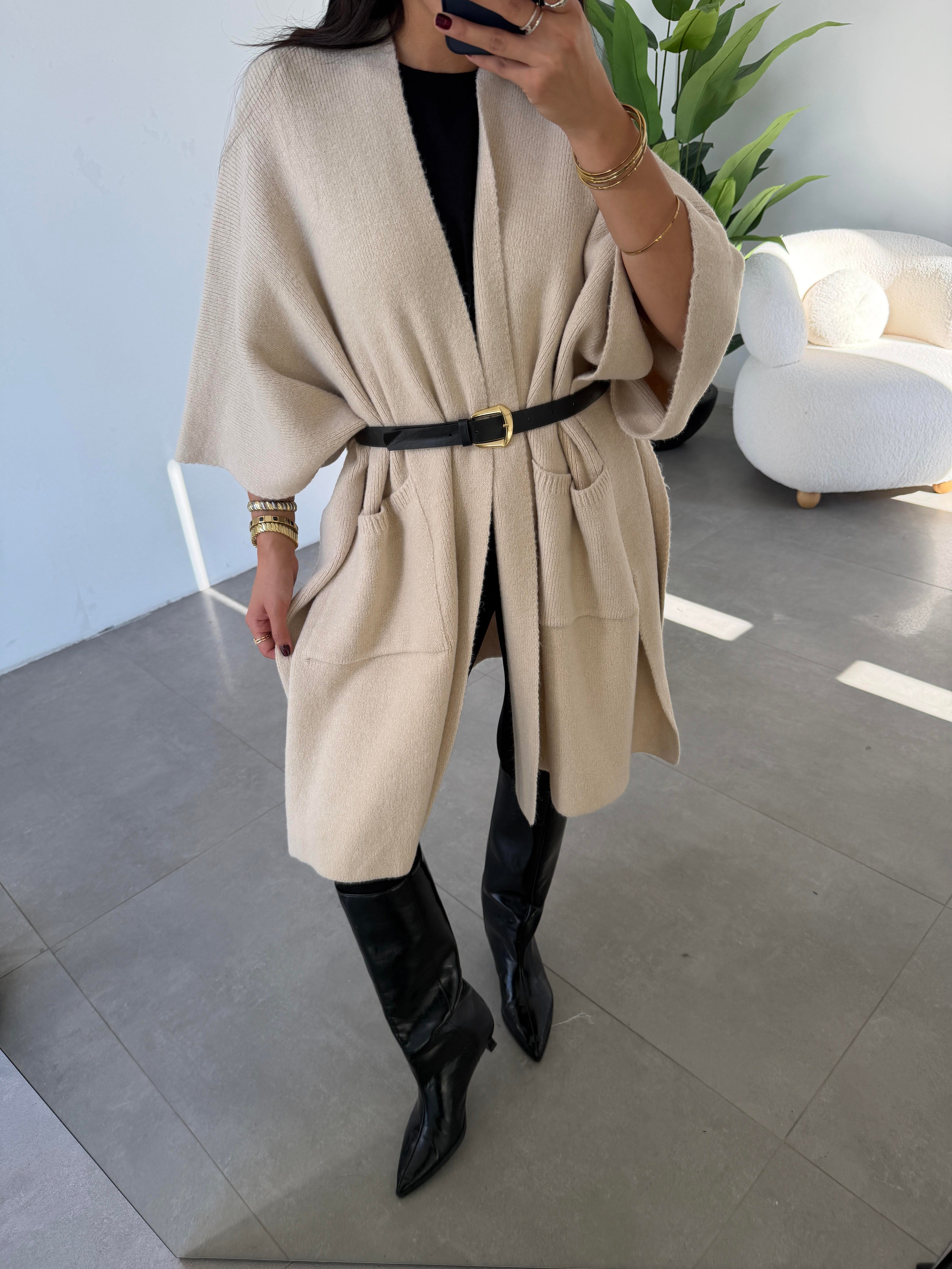 Taş Cepli Triko Panço