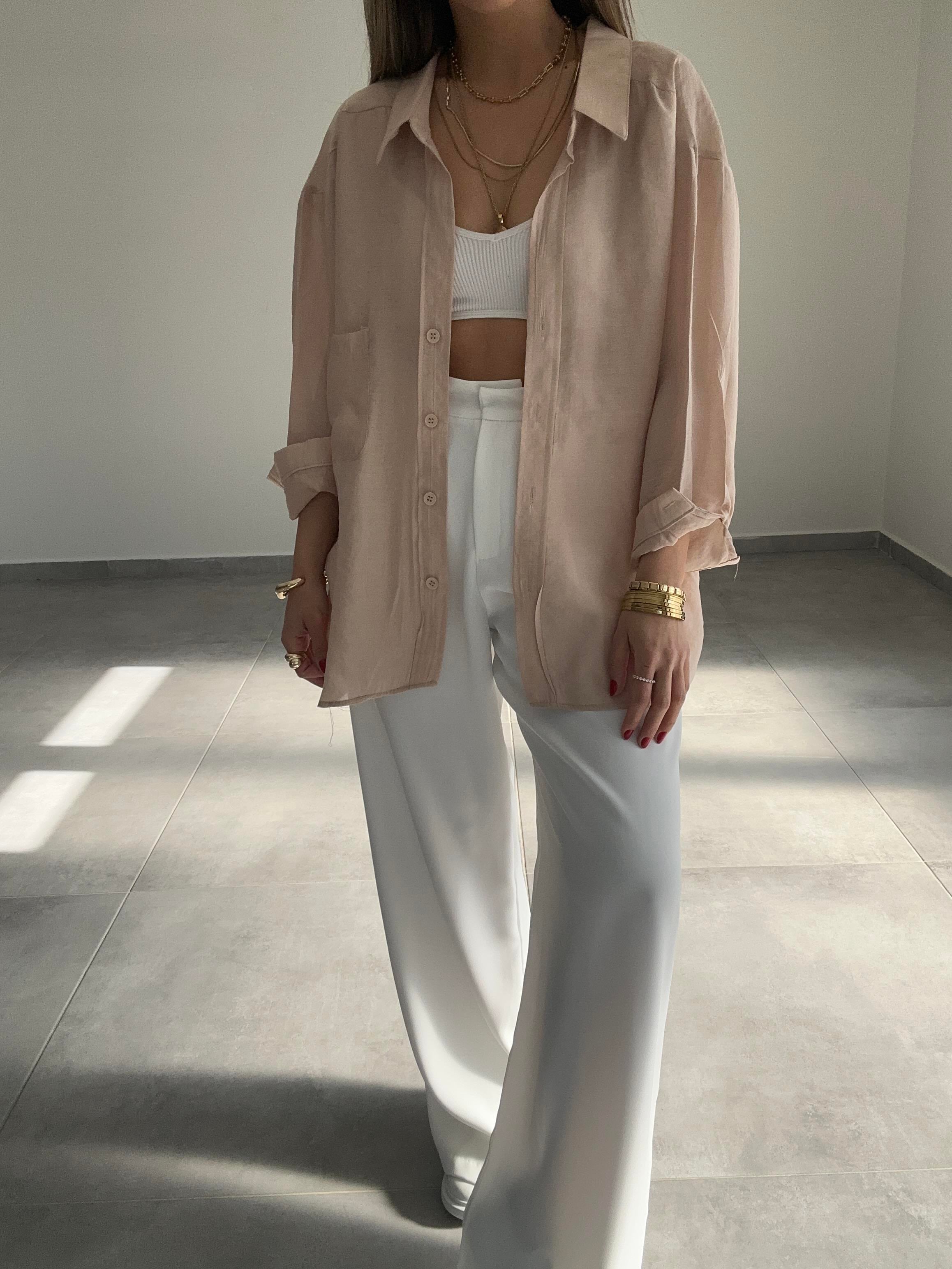 Taş Düşük Omuz Gömlek