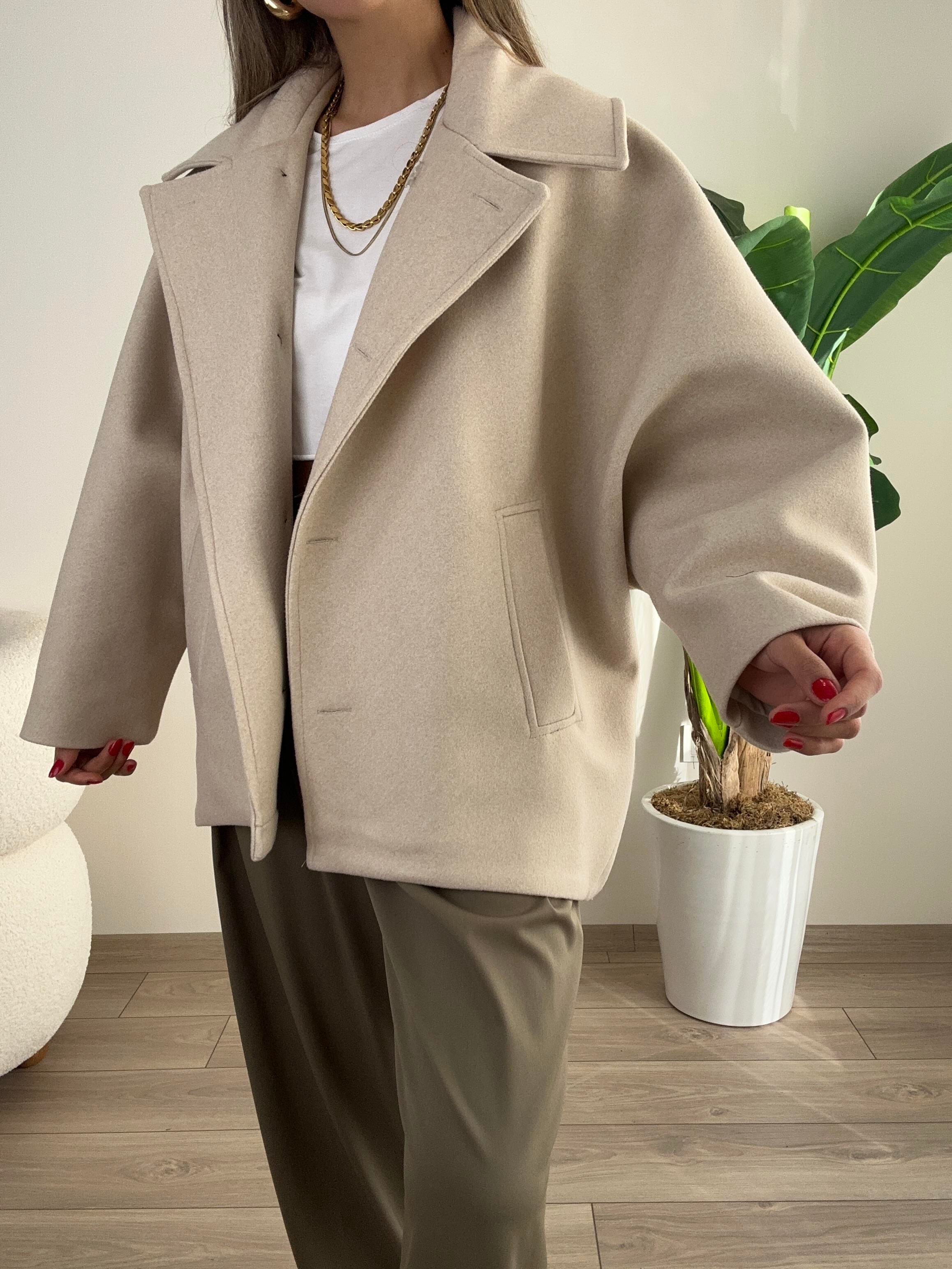 Taş Kaşe Kısa Kaban