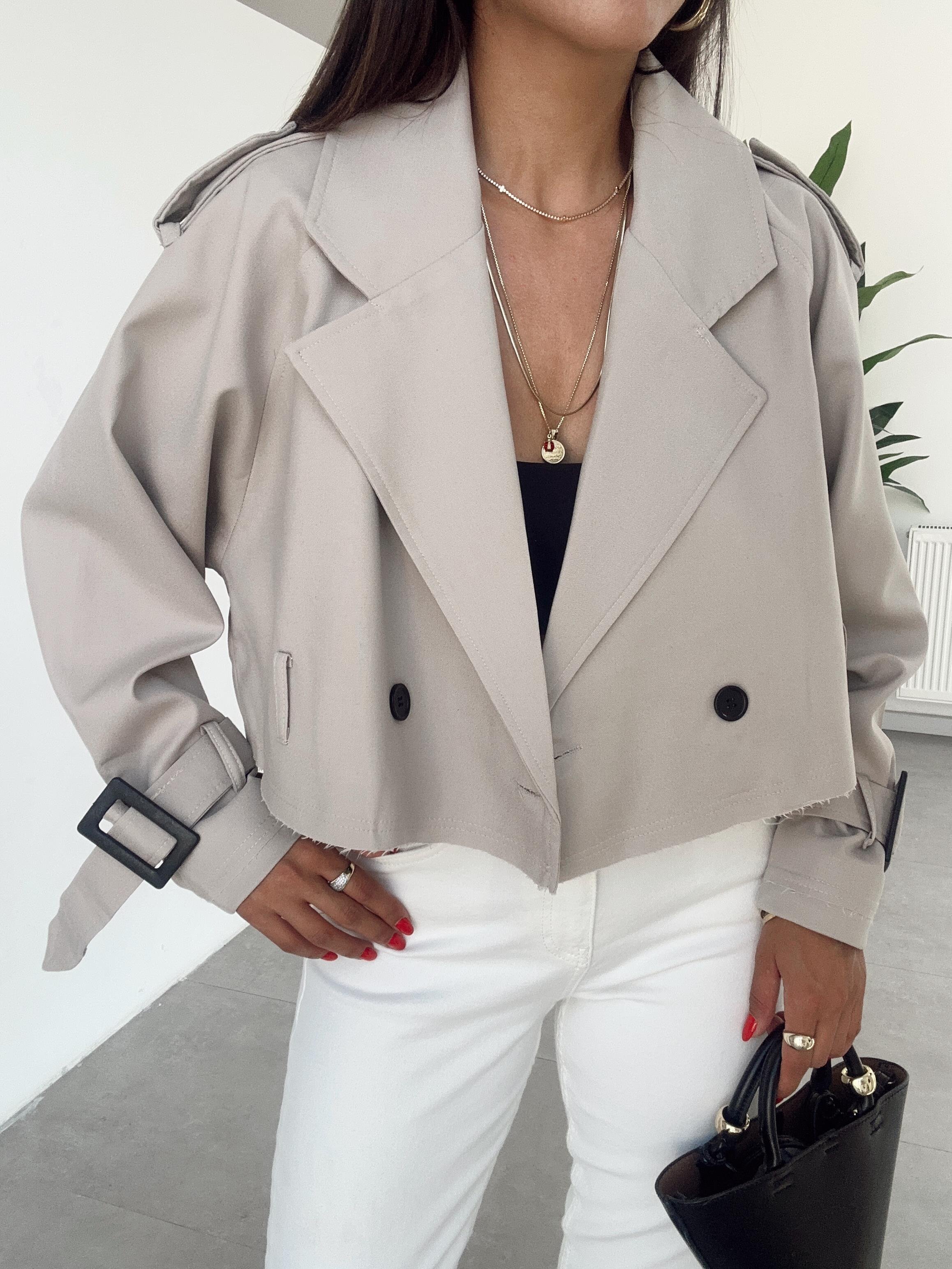 Taş Reglan Kısa Ceket