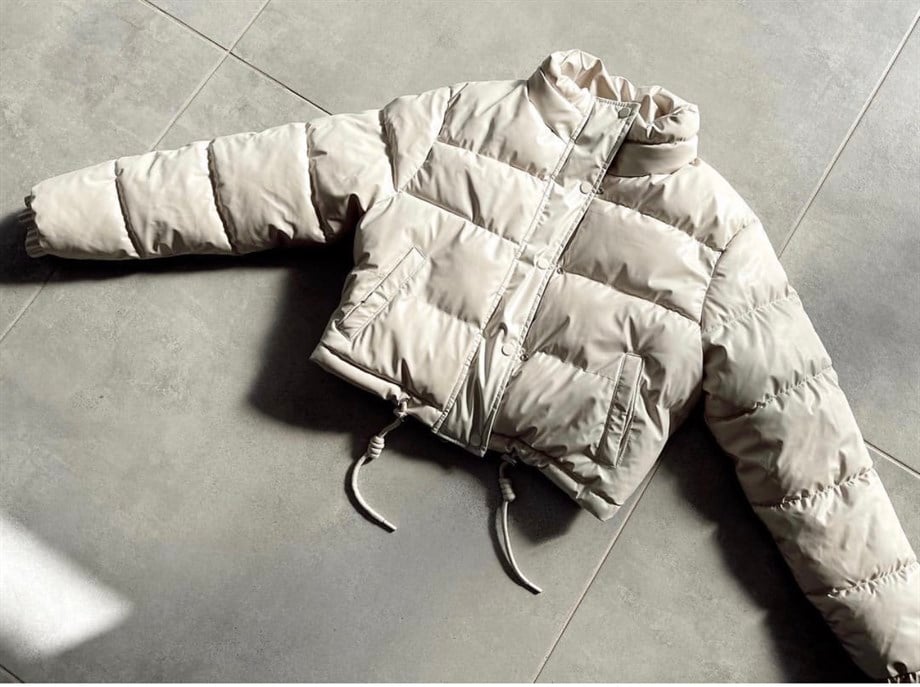 Taş Şişme Deri Mont