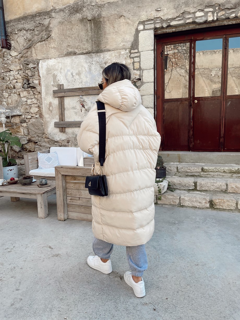 Taş Uzun Şişme Mont