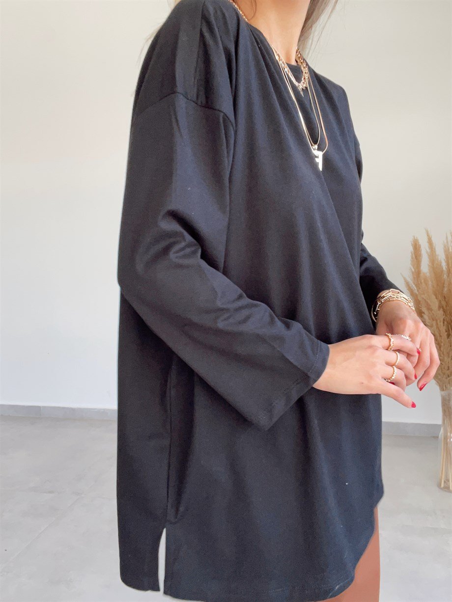 Uzun Kol Basic Siyah