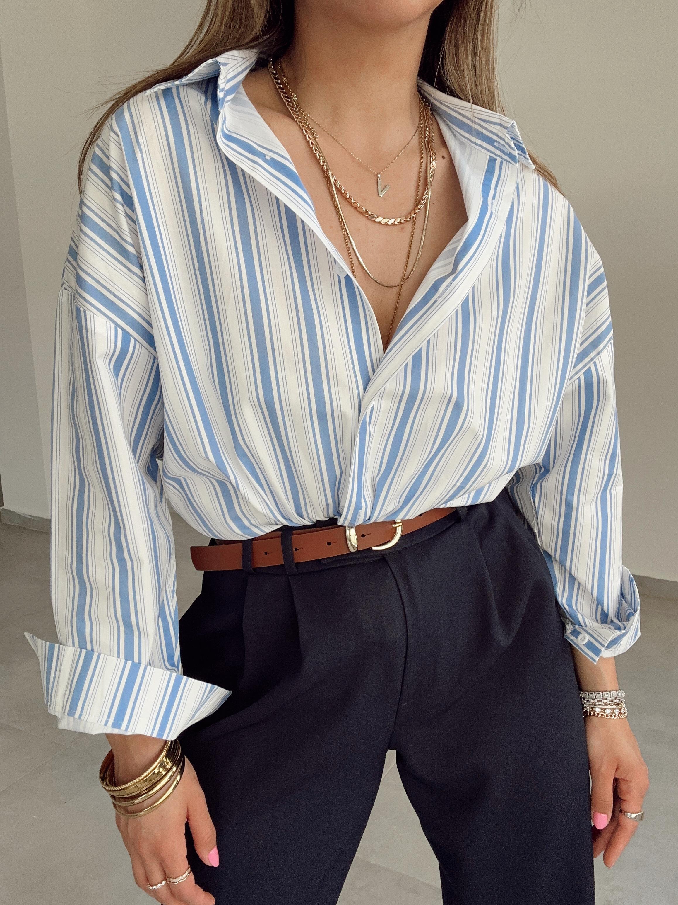 Velena Çizgili Gömlek
