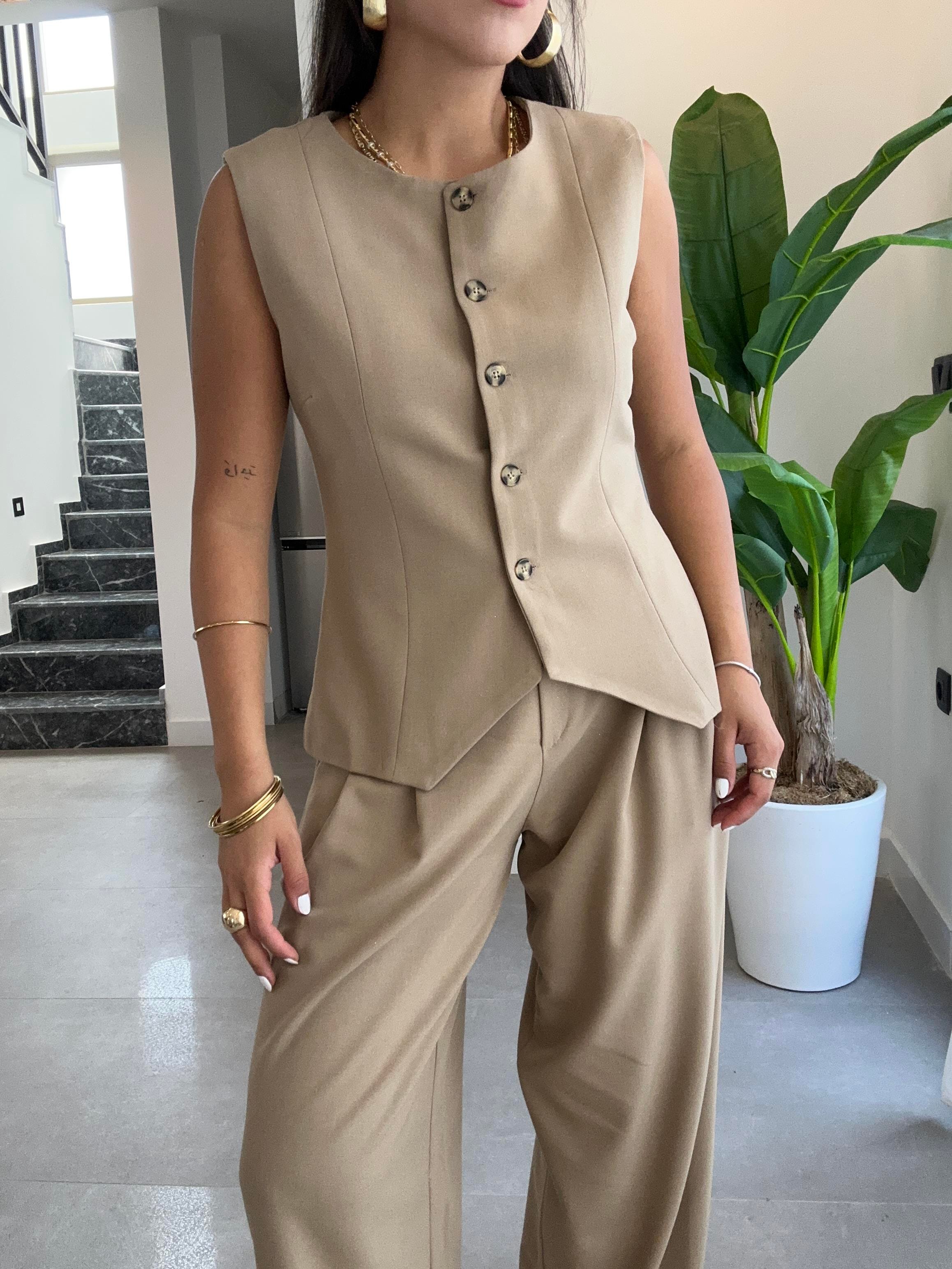 Vizon Düğmeli Yelek