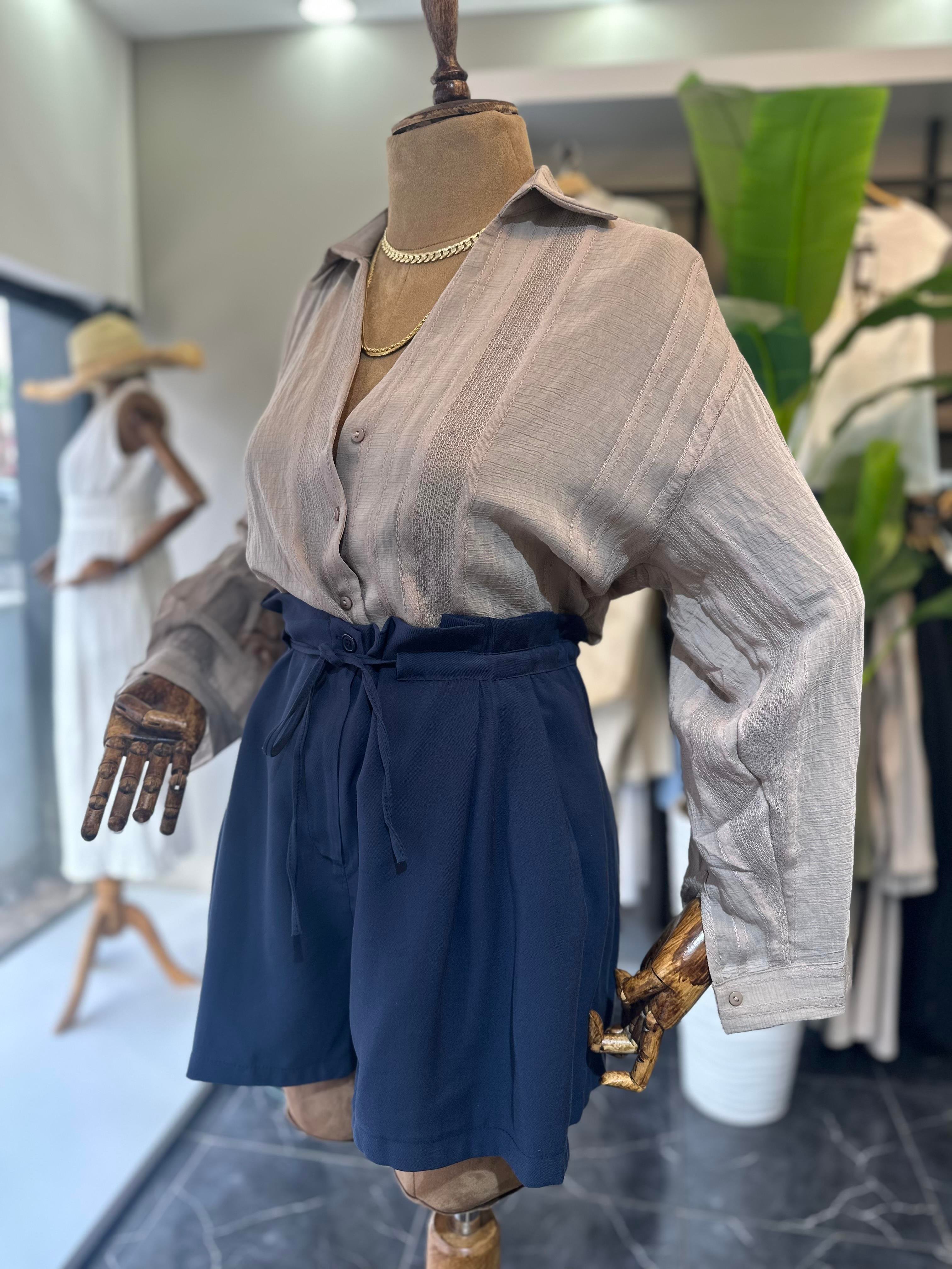 Vizon Transparan Gömlek