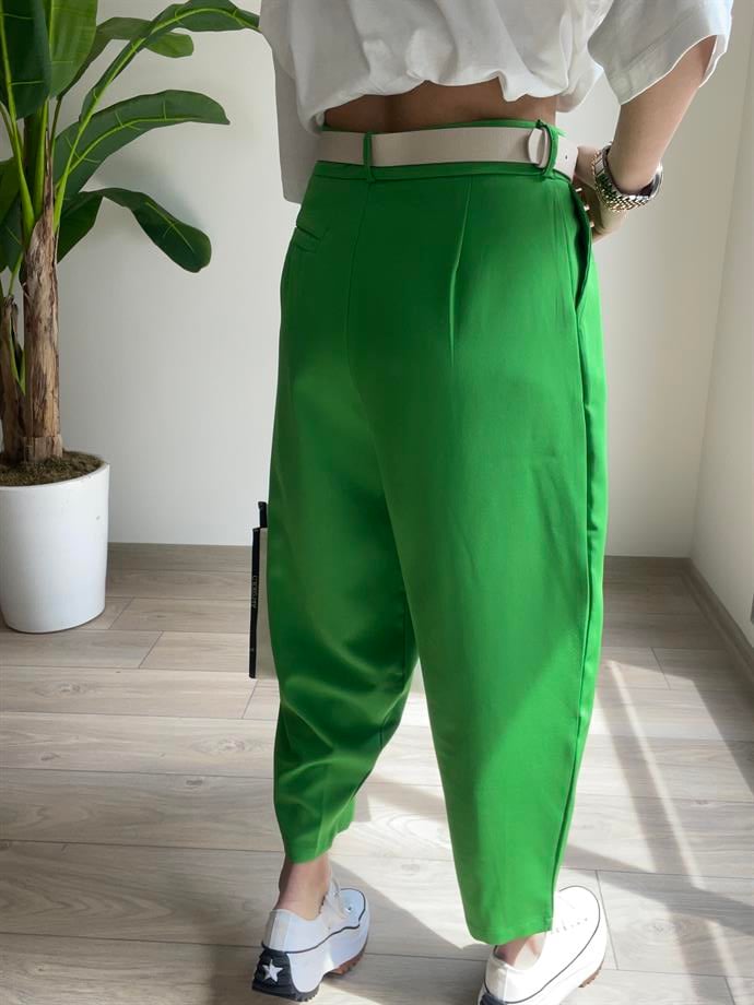 Wendi Yeşil Şalvar Pantolon