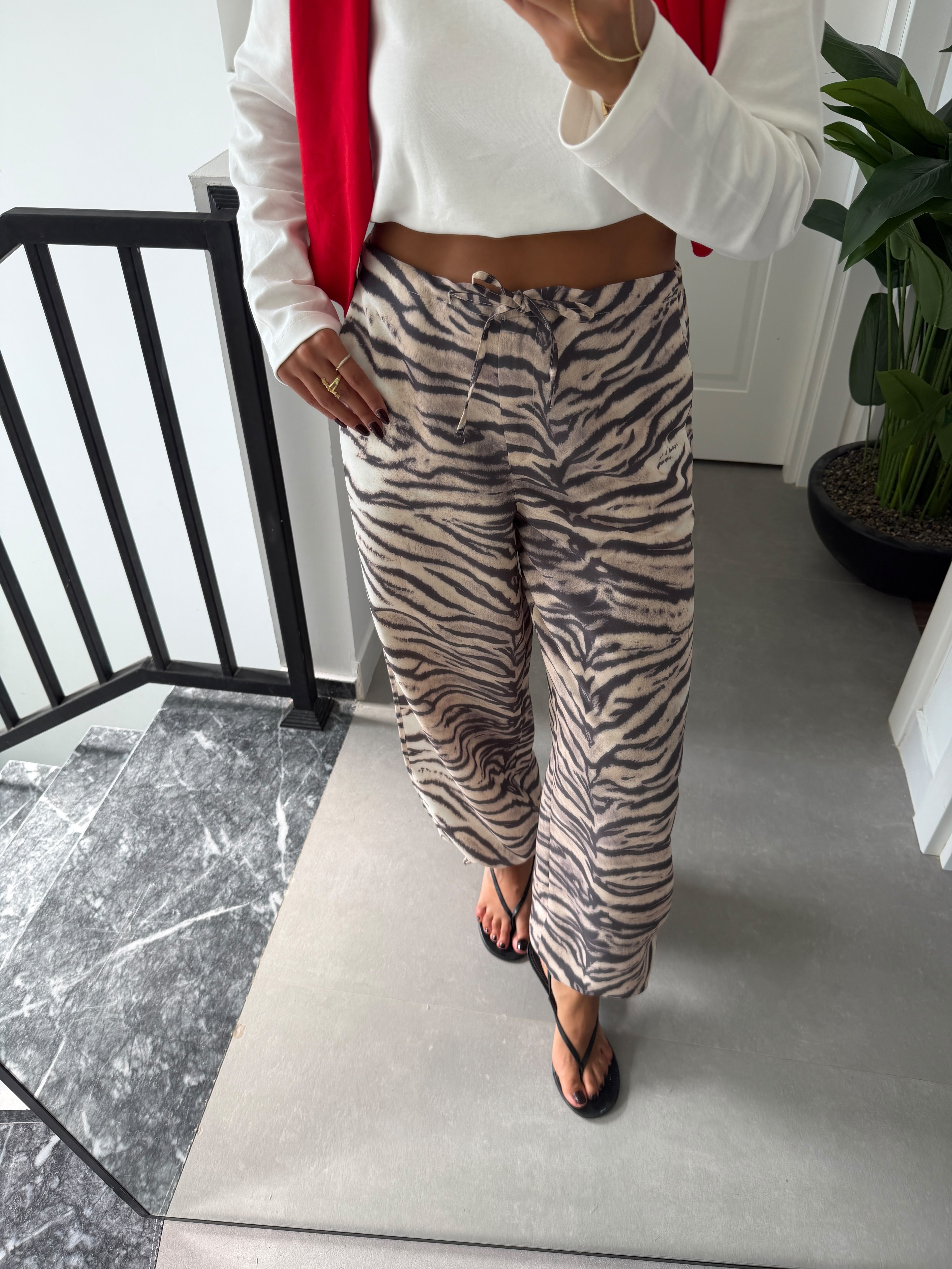 Zebra Desen Pantolon