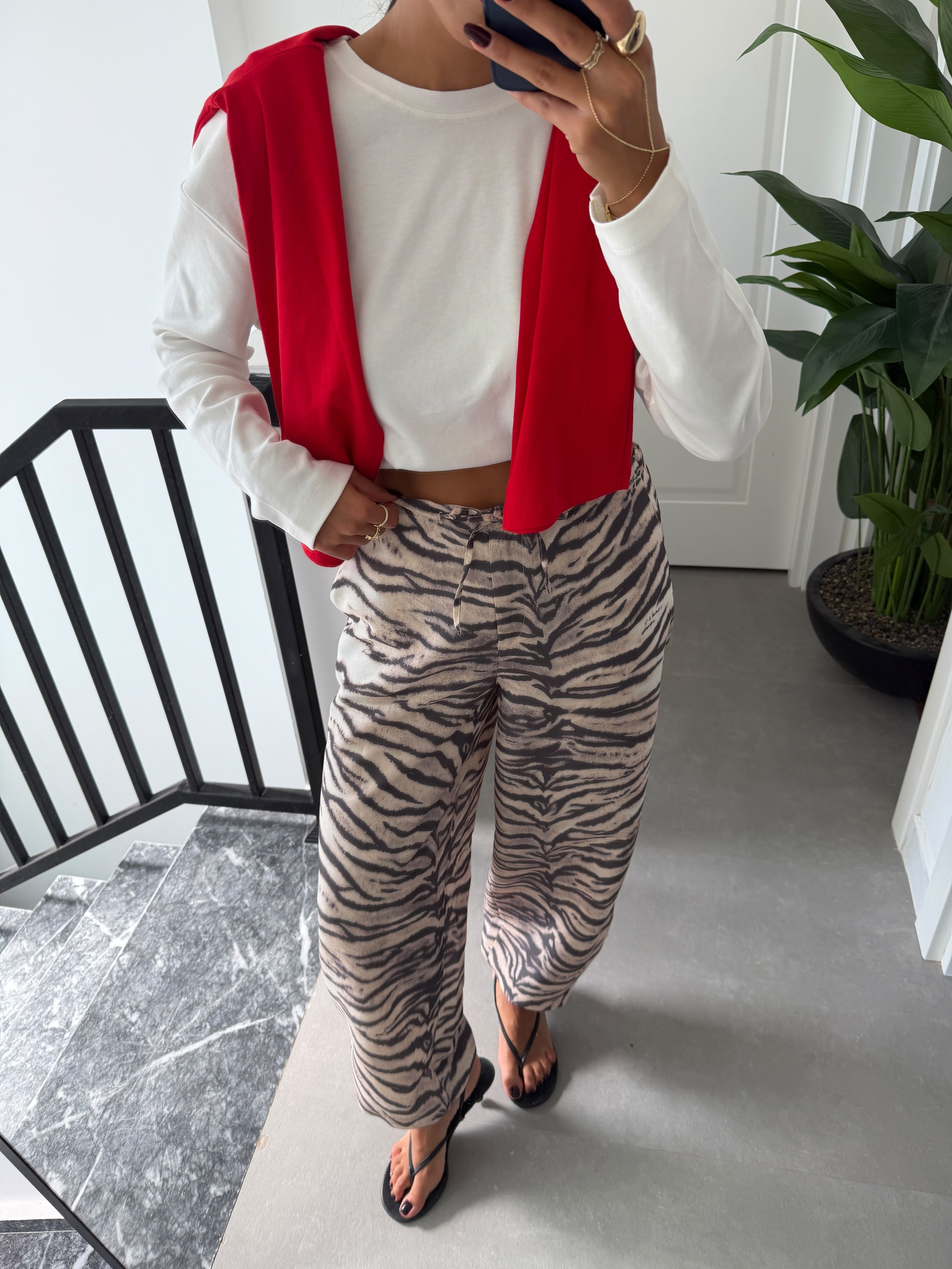 Zebra Desen Pantolon