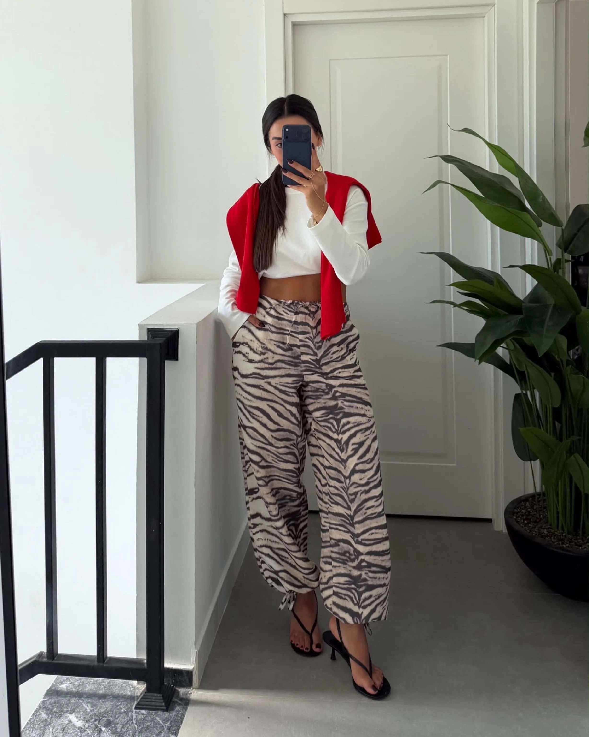 Zebra Desen Pantolon