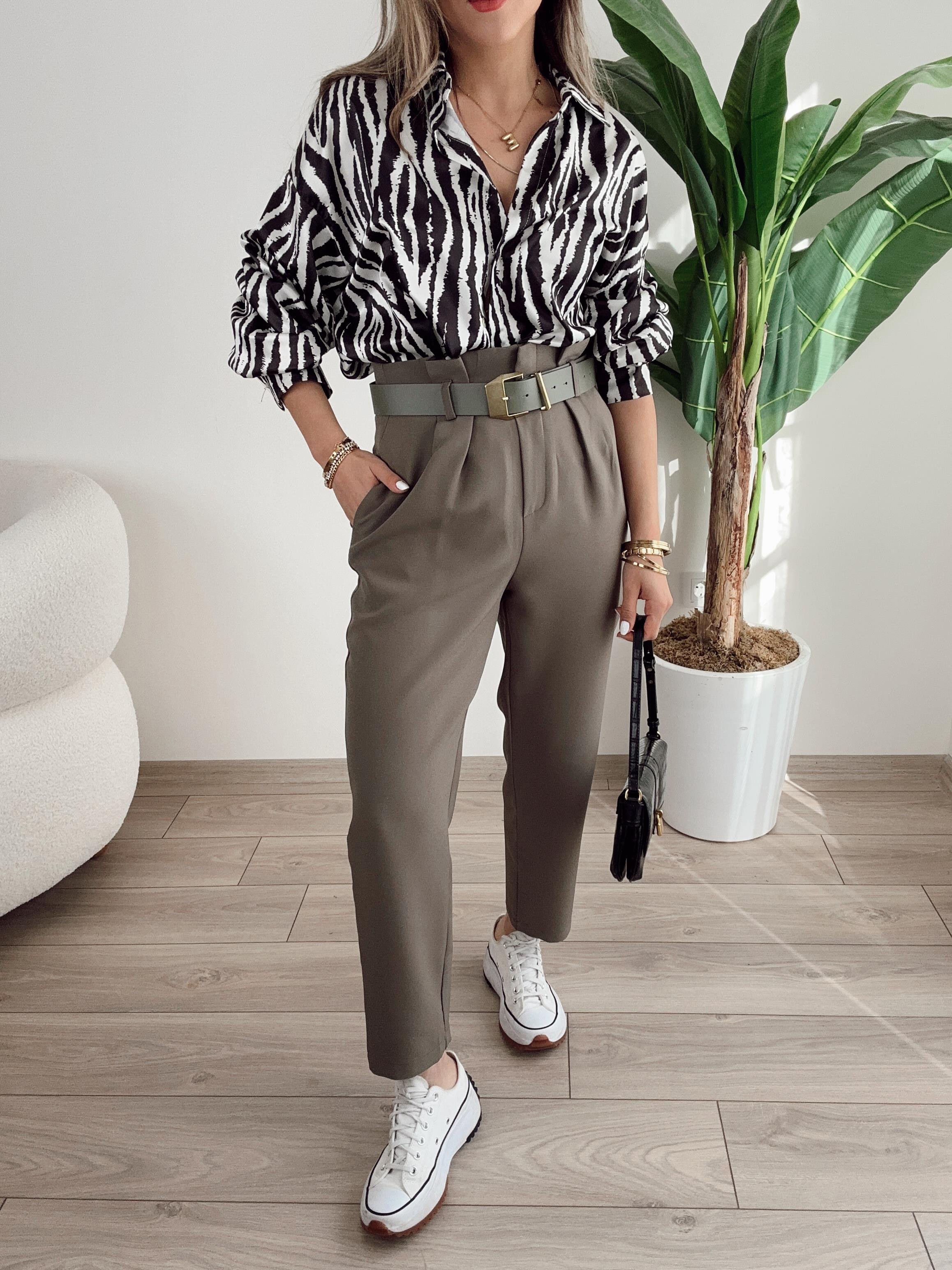 Zebra Desenli Gömlek