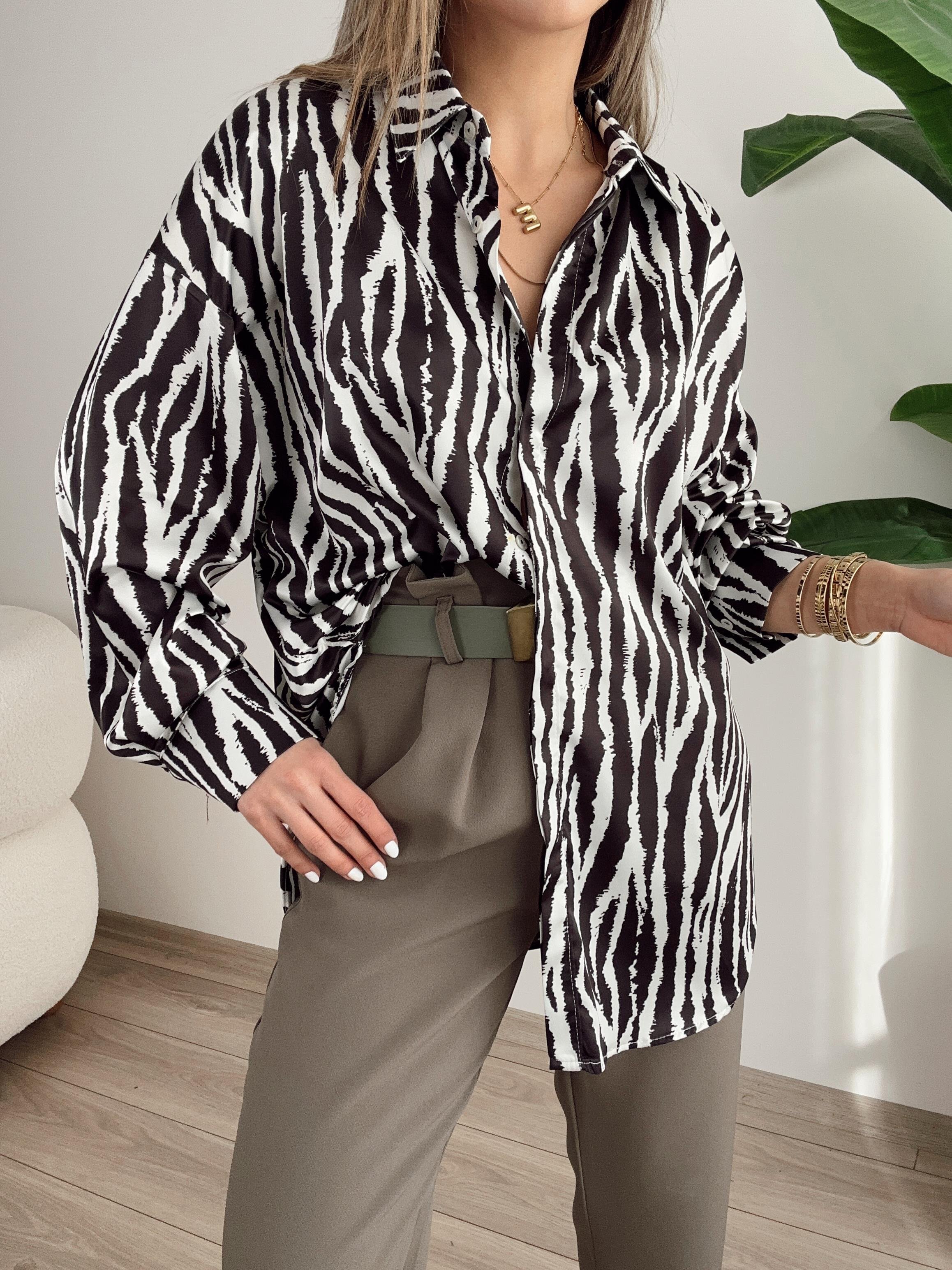 Zebra Desenli Gömlek