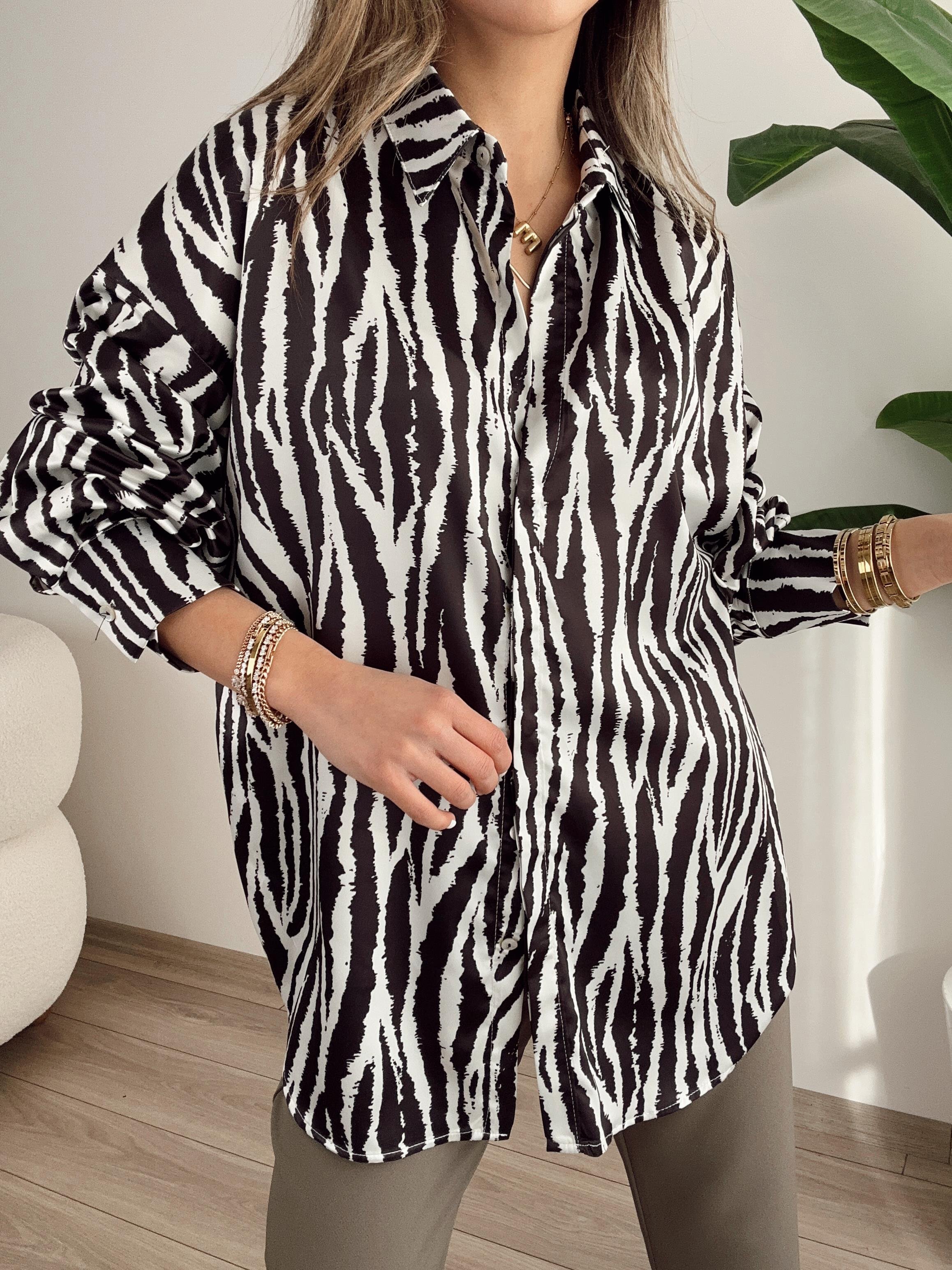 Zebra Desenli Gömlek