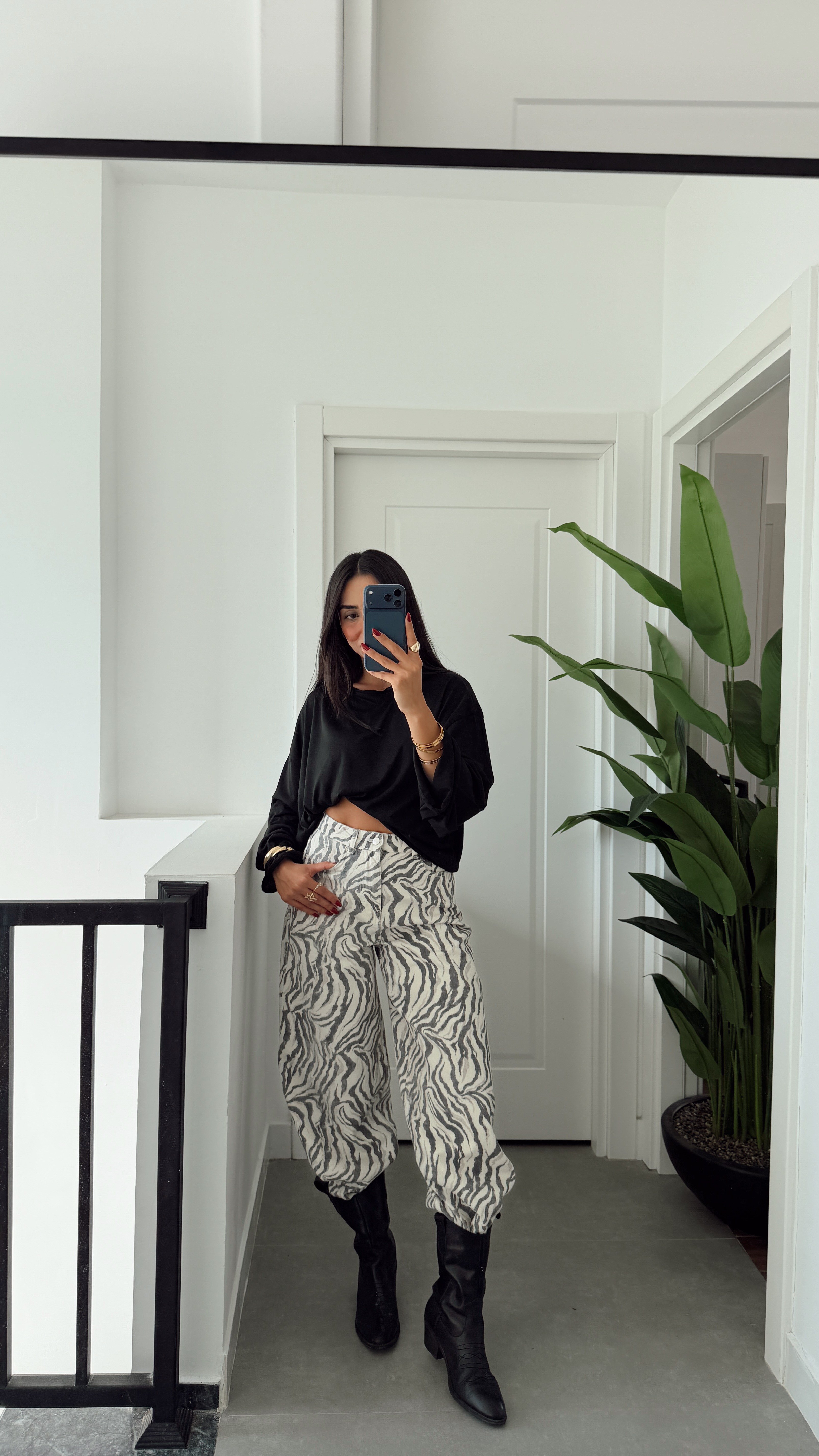 Zebra Desenli Pantolon