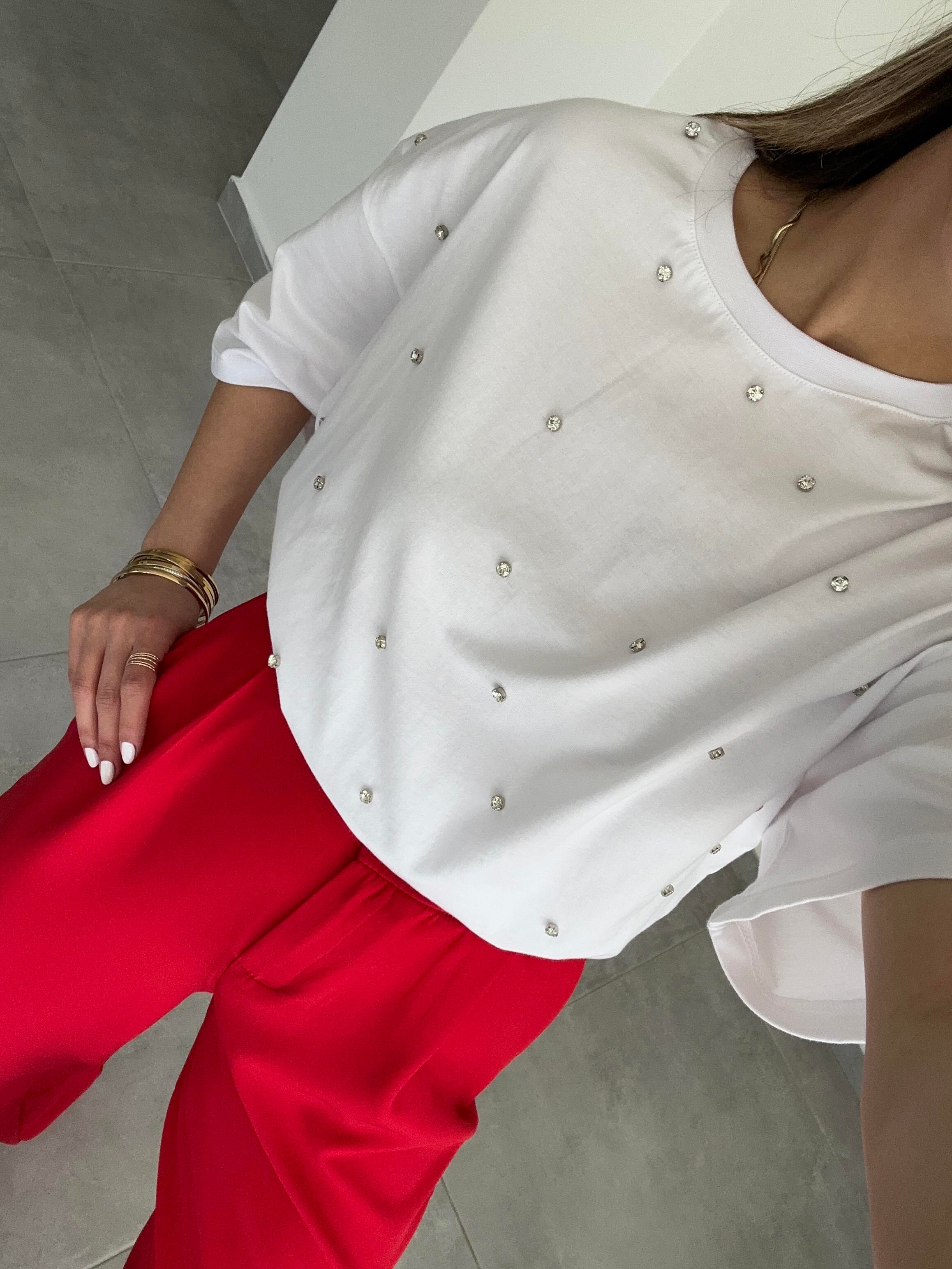 Zra Taşlı Tişört