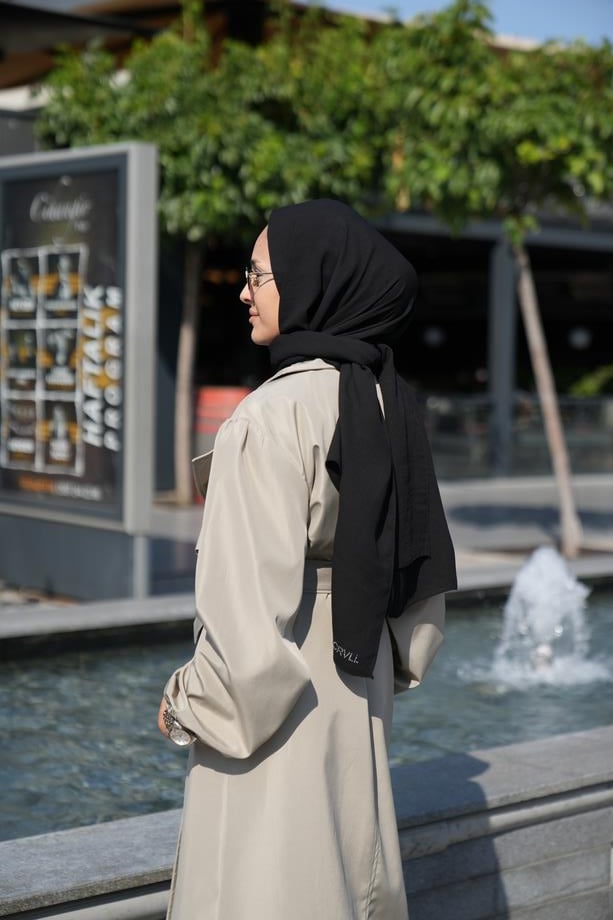 Oversize Su Geçirmez Rüzgar Geçirmez Vizon Trençkot Milano