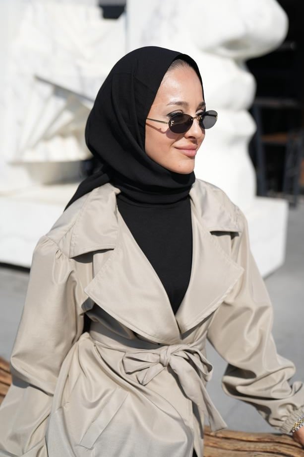 Oversize Su Geçirmez Rüzgar Geçirmez Vizon Trençkot Milano