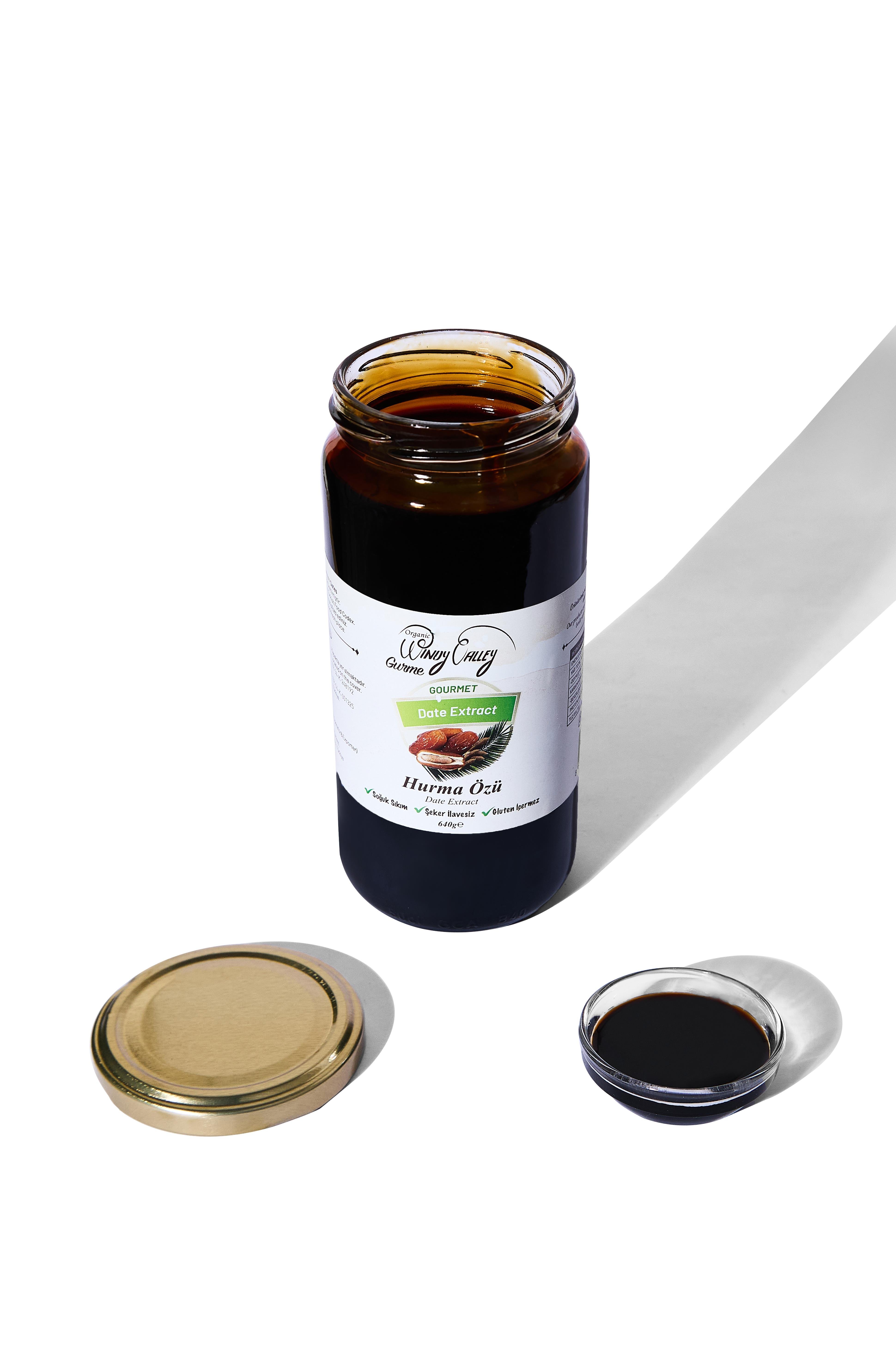 Gurme Hurma Özü (640 gr) Soğuk sıkım, Şeker ilavesiz, Gluten içermez  