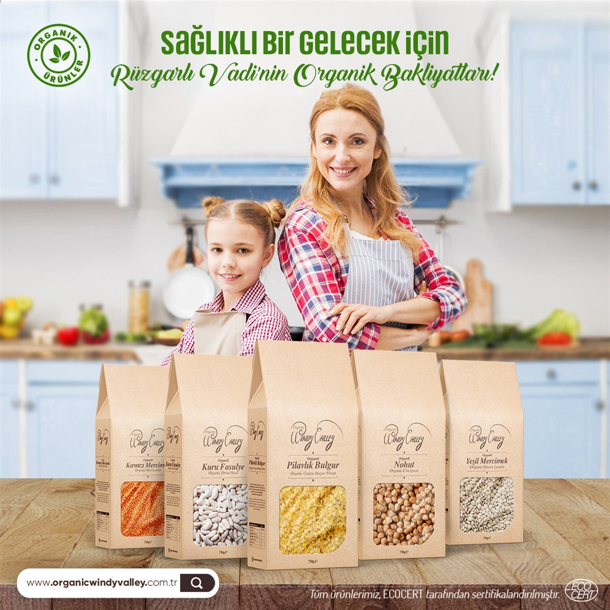 Organik Bakliyat Sepeti (5 Parça)