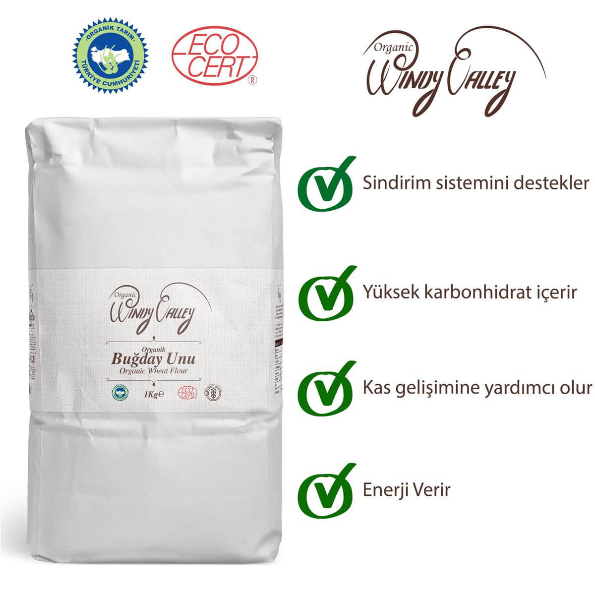 Organik Buğday Unu   (1 kg)