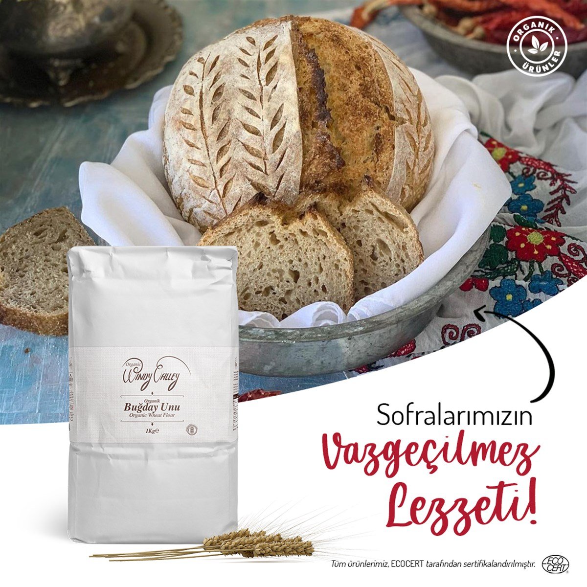 Organik Buğday Unu (1kg)